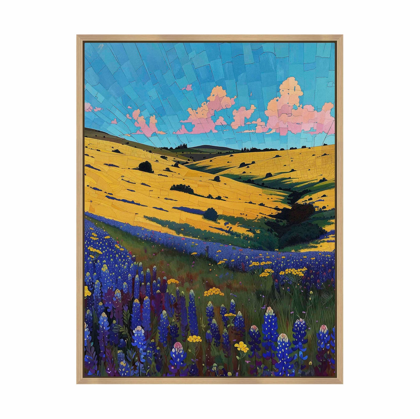 Bluebonnet Breeze I - Gallery Wrapped Canvas