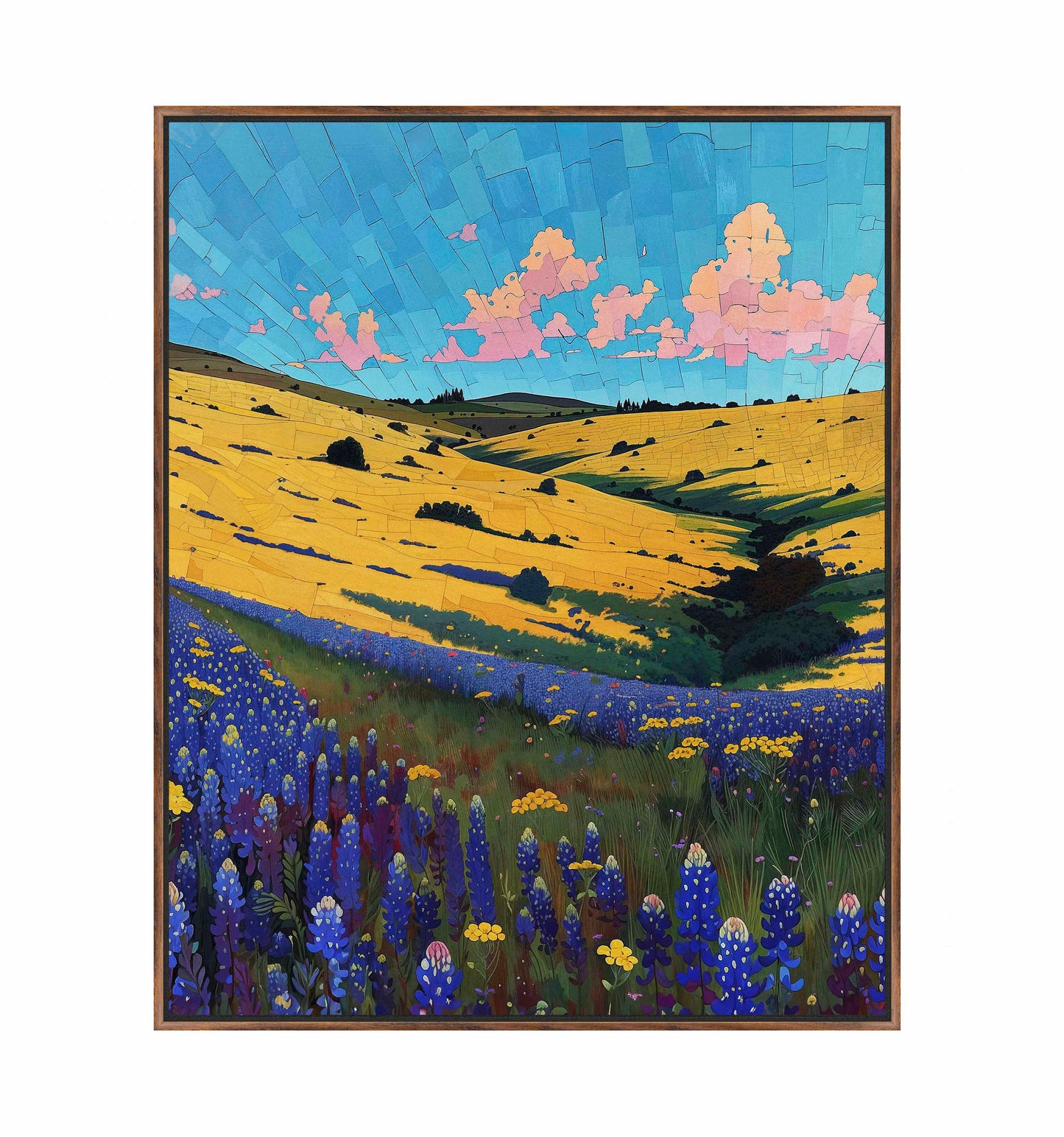 Bluebonnet Breeze I - Gallery Wrapped Canvas