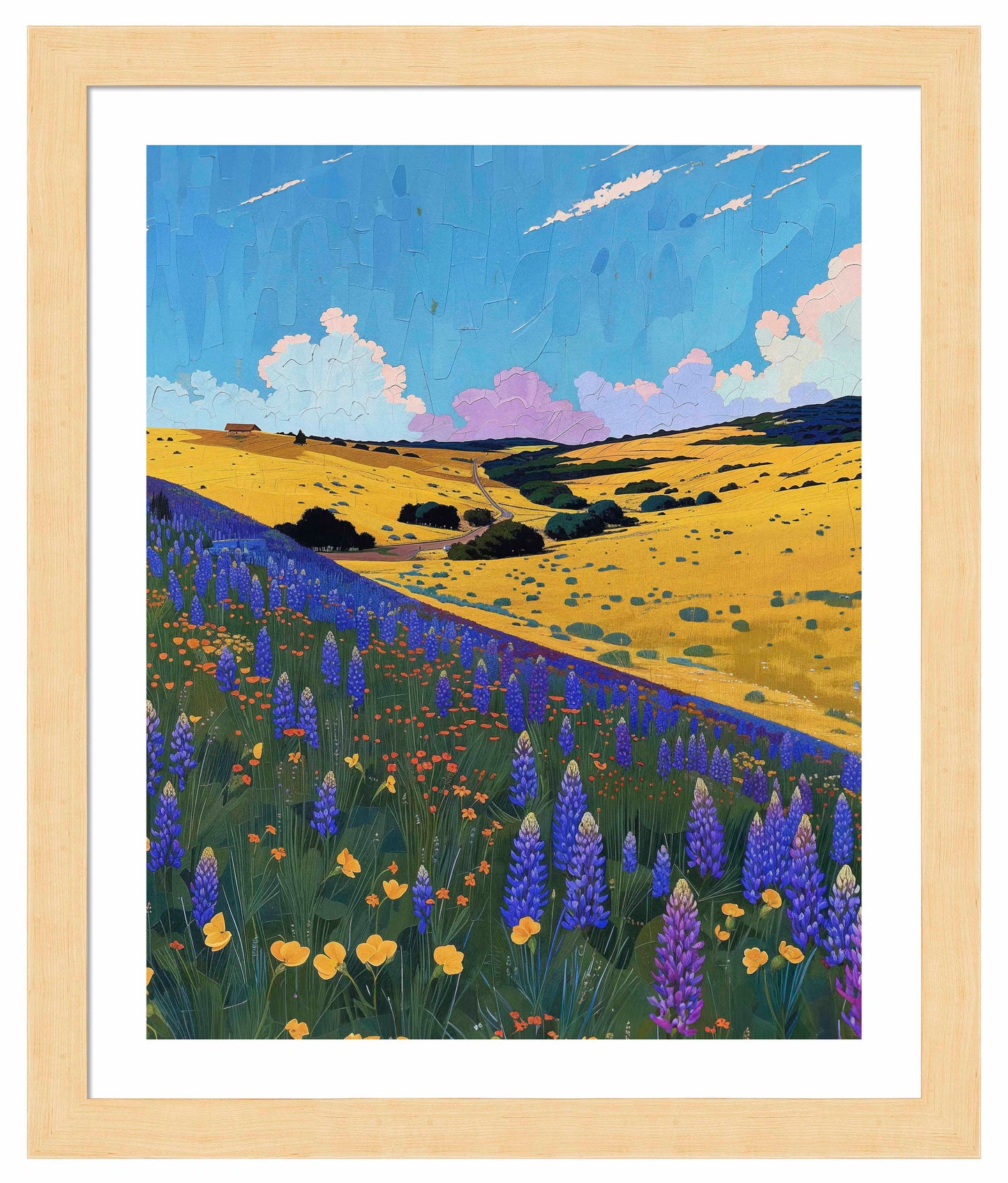 Bluebonnet Breeze II - Art Prints