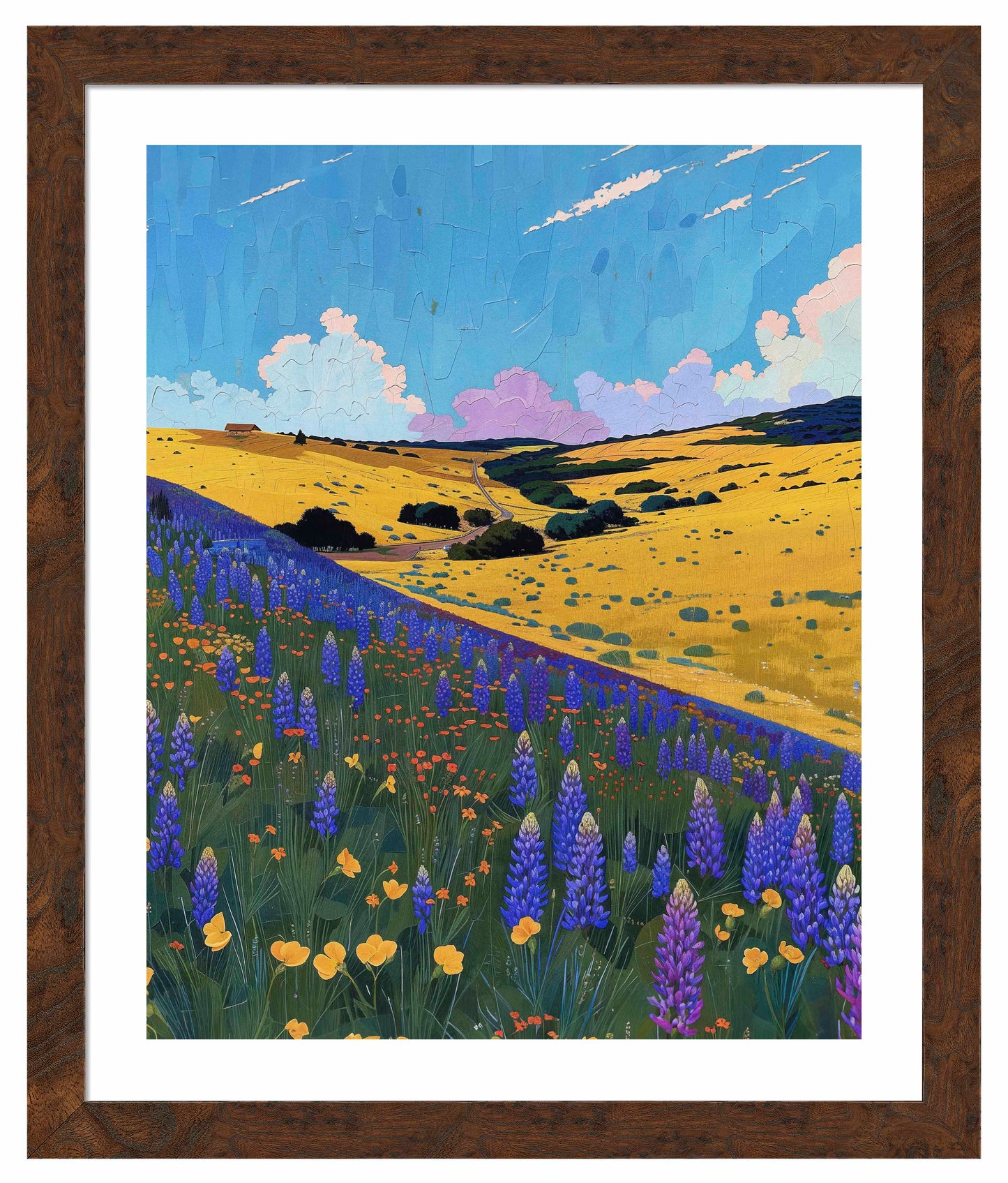 Bluebonnet Breeze II - Art Prints
