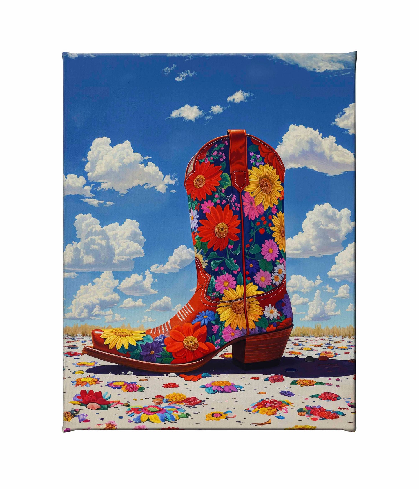 Wildflower Walk I - Gallery Wrapped Canvas