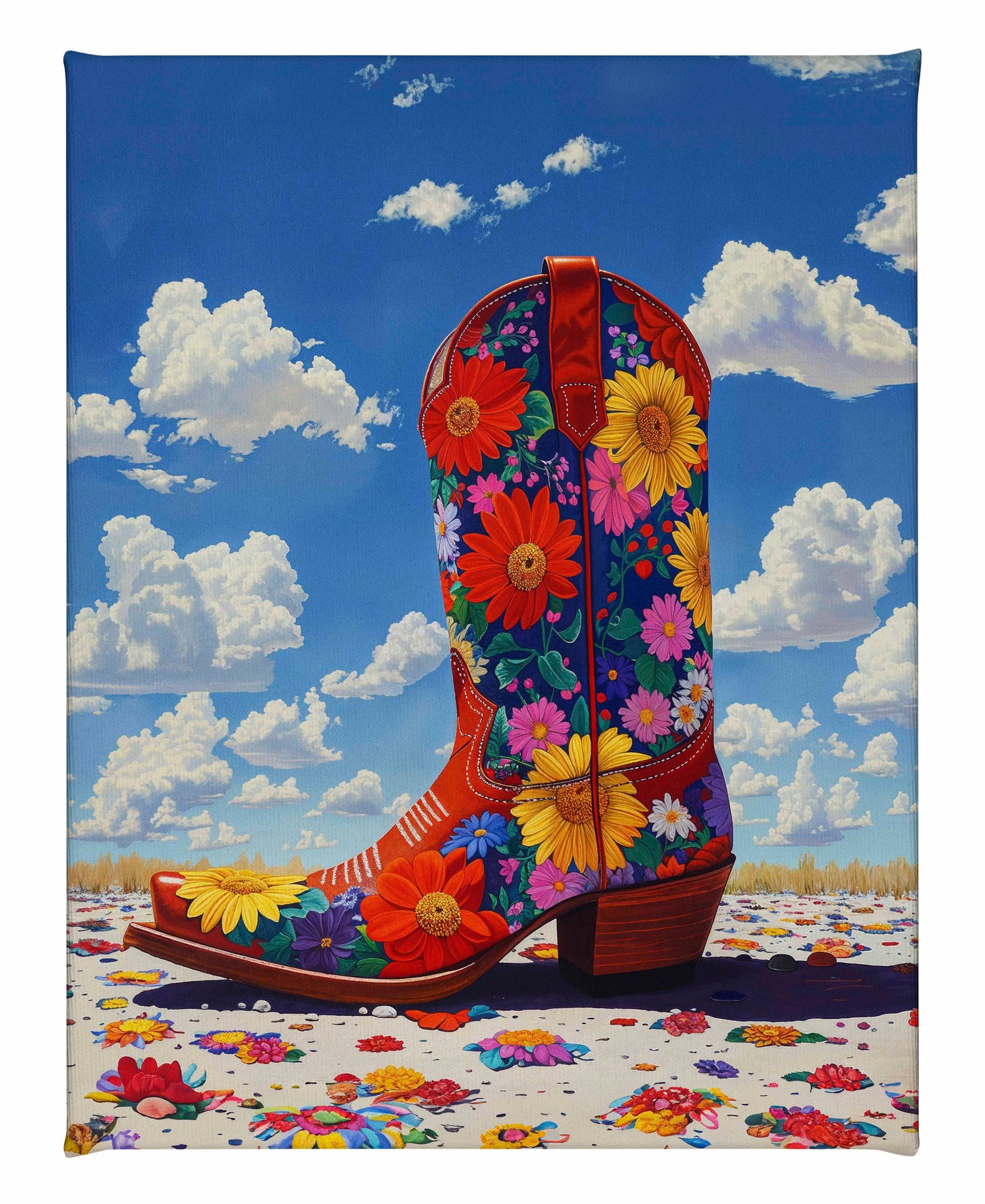 Wildflower Walk I - Gallery Wrapped Canvas