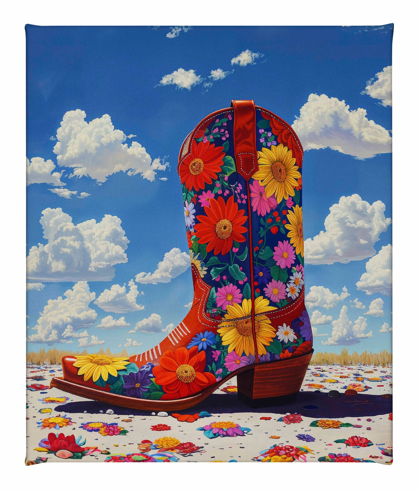 Wildflower Walk I - Gallery Wrapped Canvas