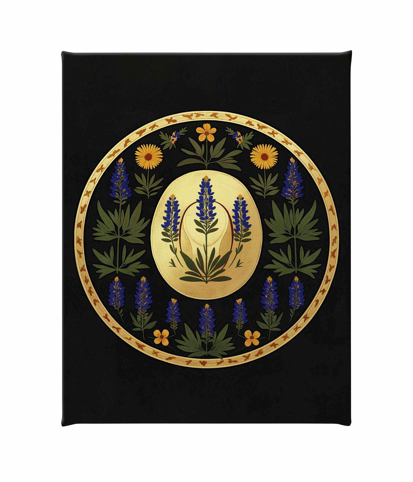 Bluebonnet Brimmer - Gallery Wrapped Canvas