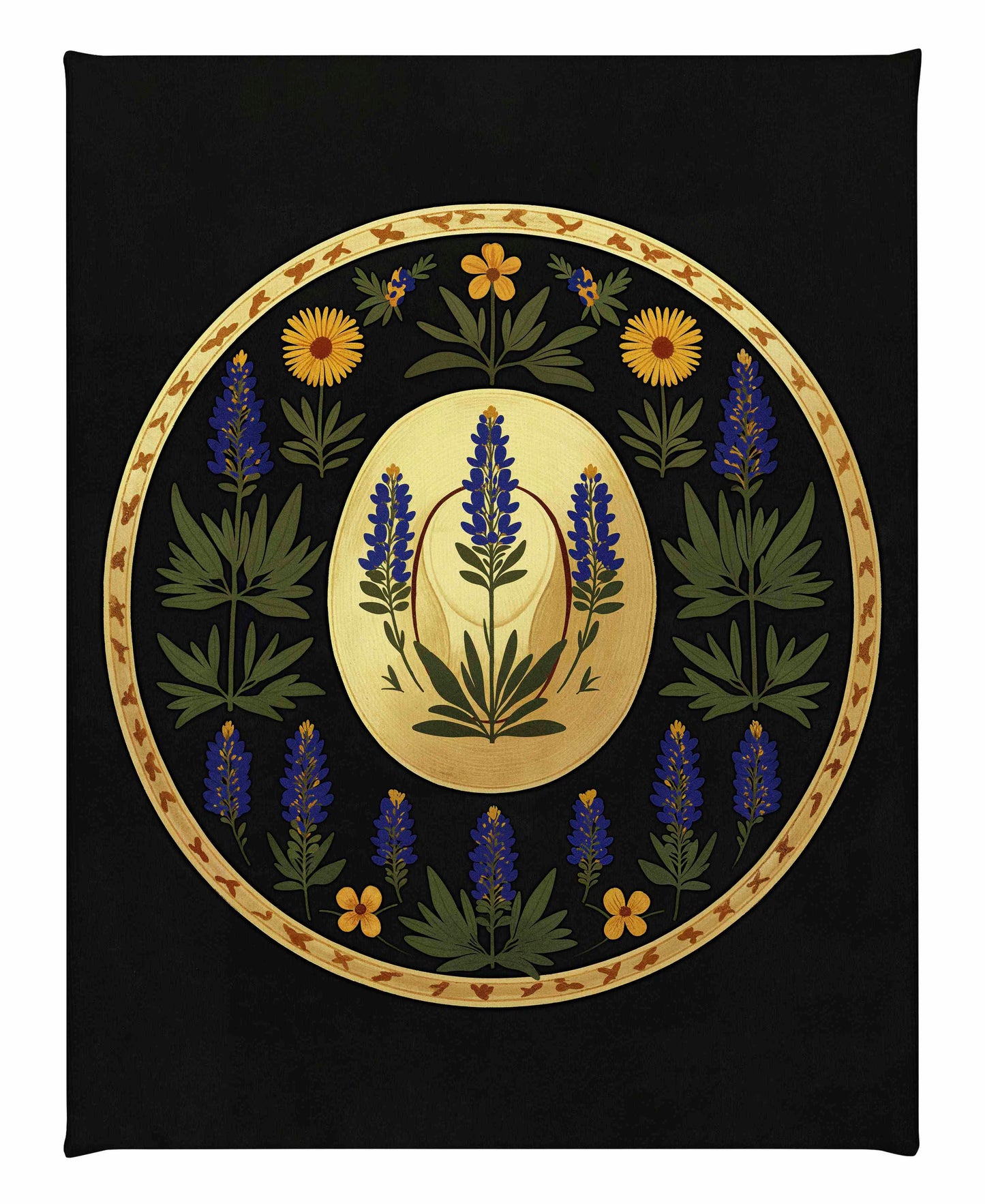 Bluebonnet Brimmer - Gallery Wrapped Canvas