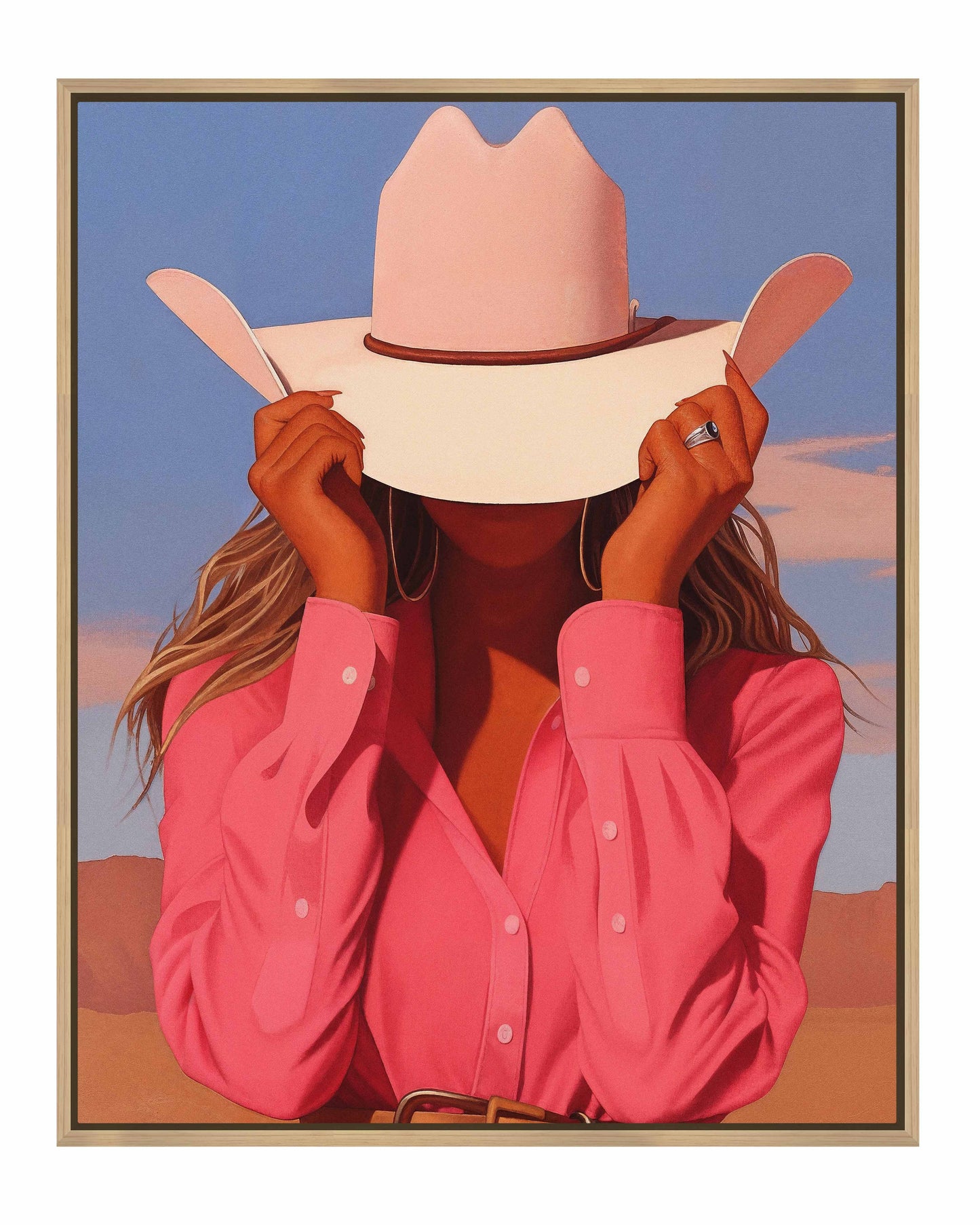 Bluebonnet Belle - Gallery Wrapped Canvas