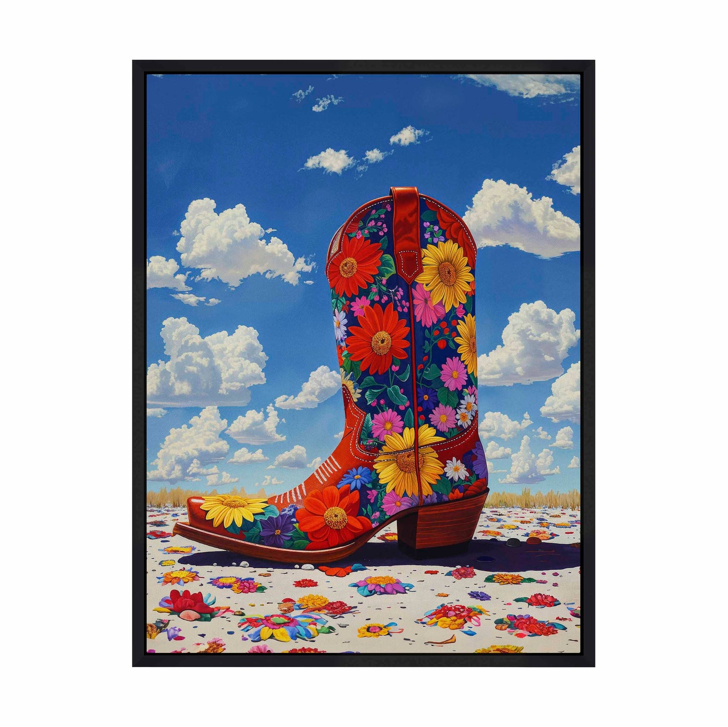 Wildflower Walk I - Gallery Wrapped Canvas