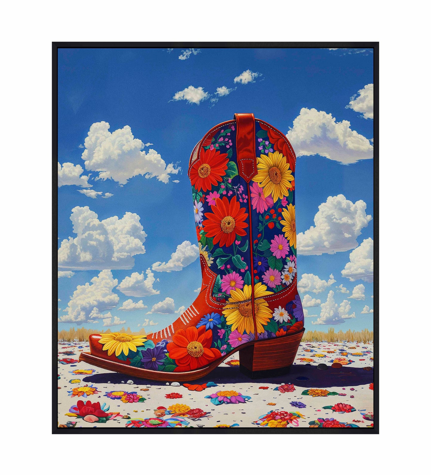 Wildflower Walk I - Gallery Wrapped Canvas