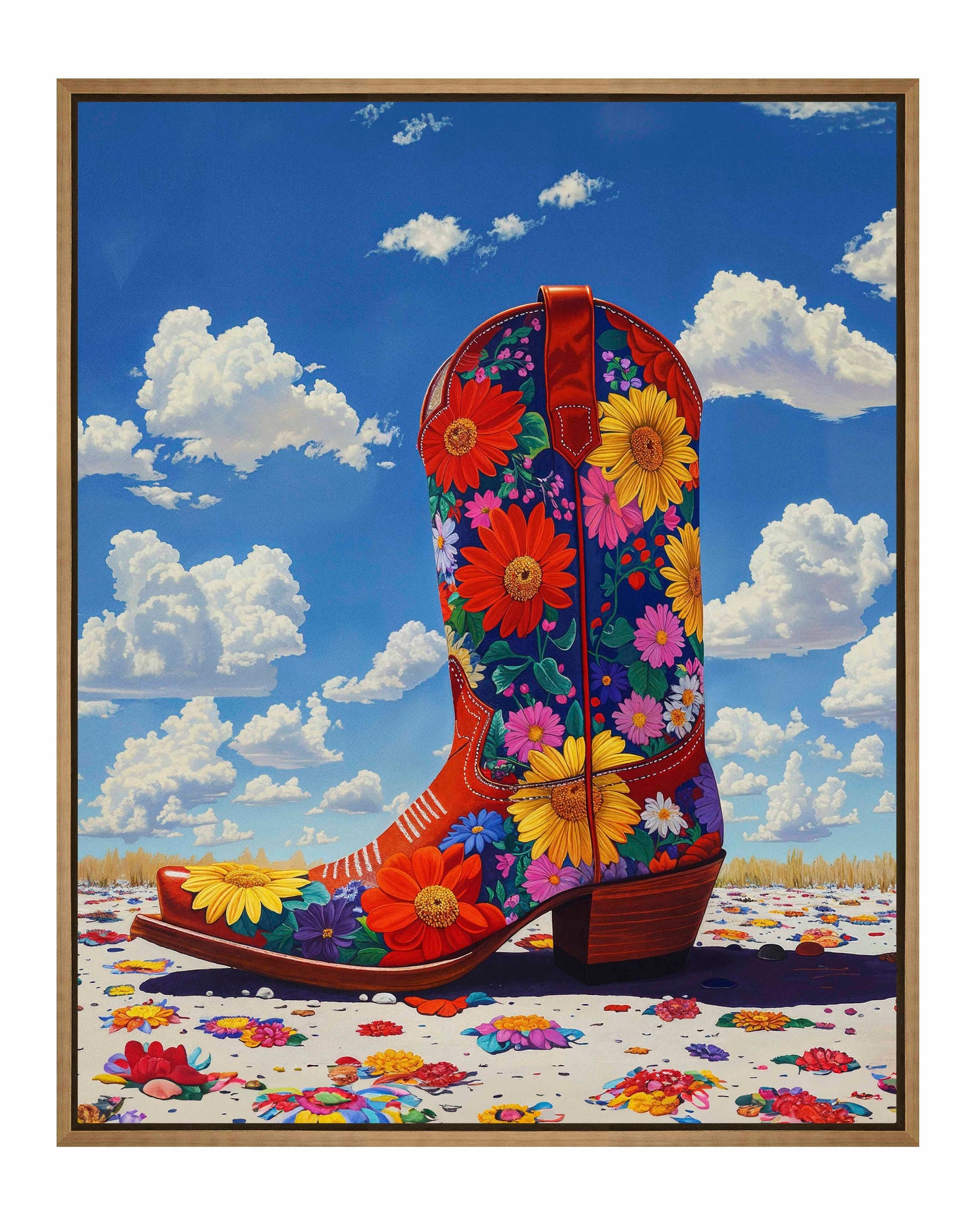 Wildflower Walk I - Gallery Wrapped Canvas