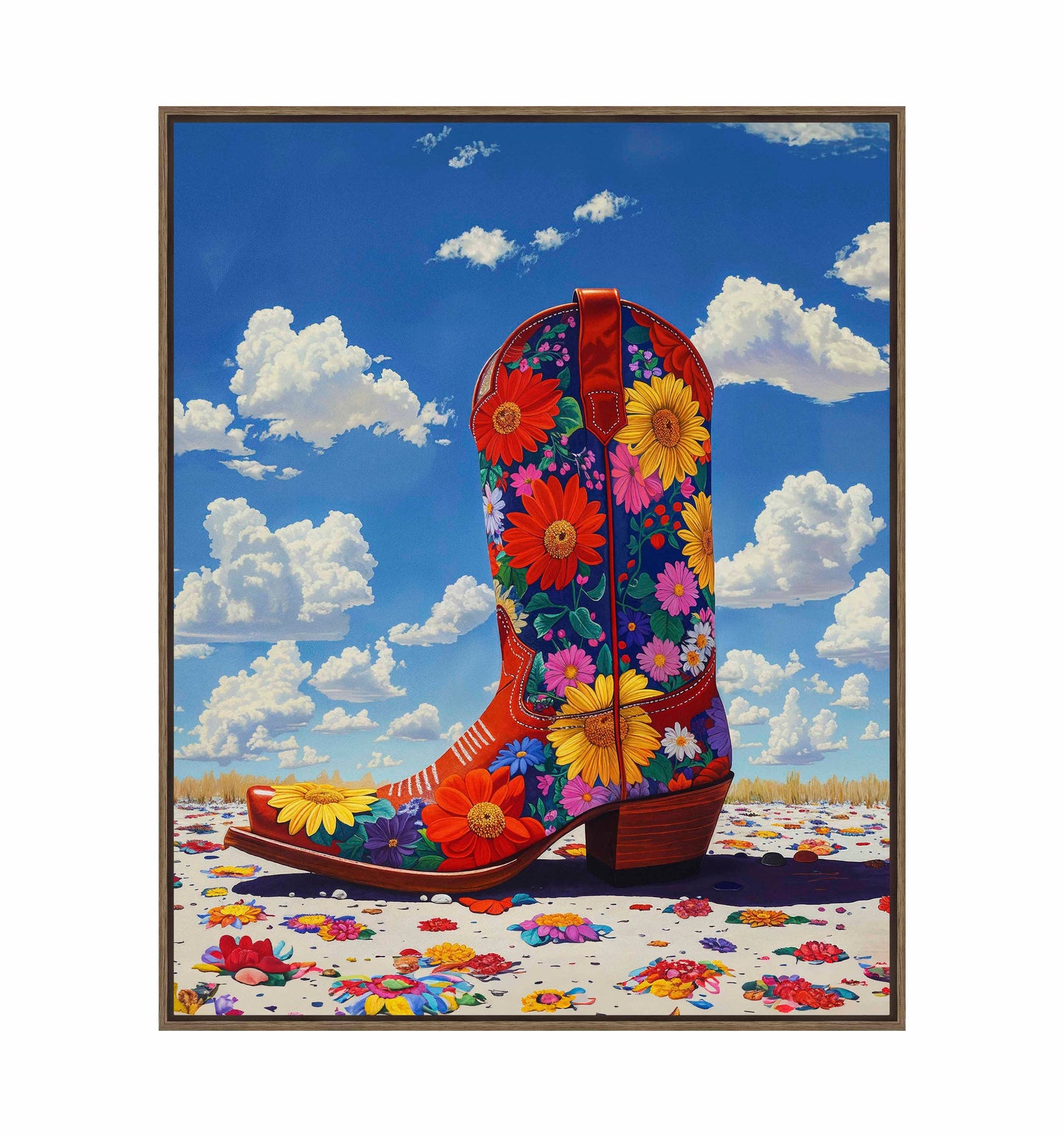 Wildflower Walk I - Gallery Wrapped Canvas