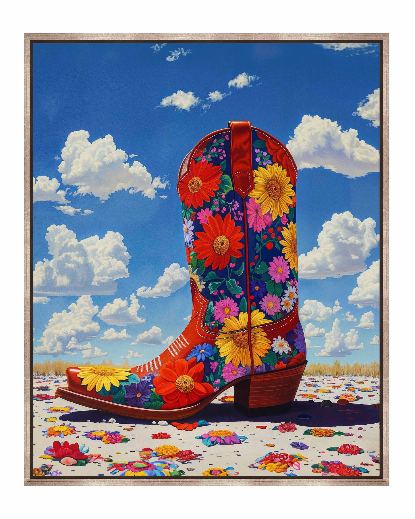 Wildflower Walk I - Gallery Wrapped Canvas