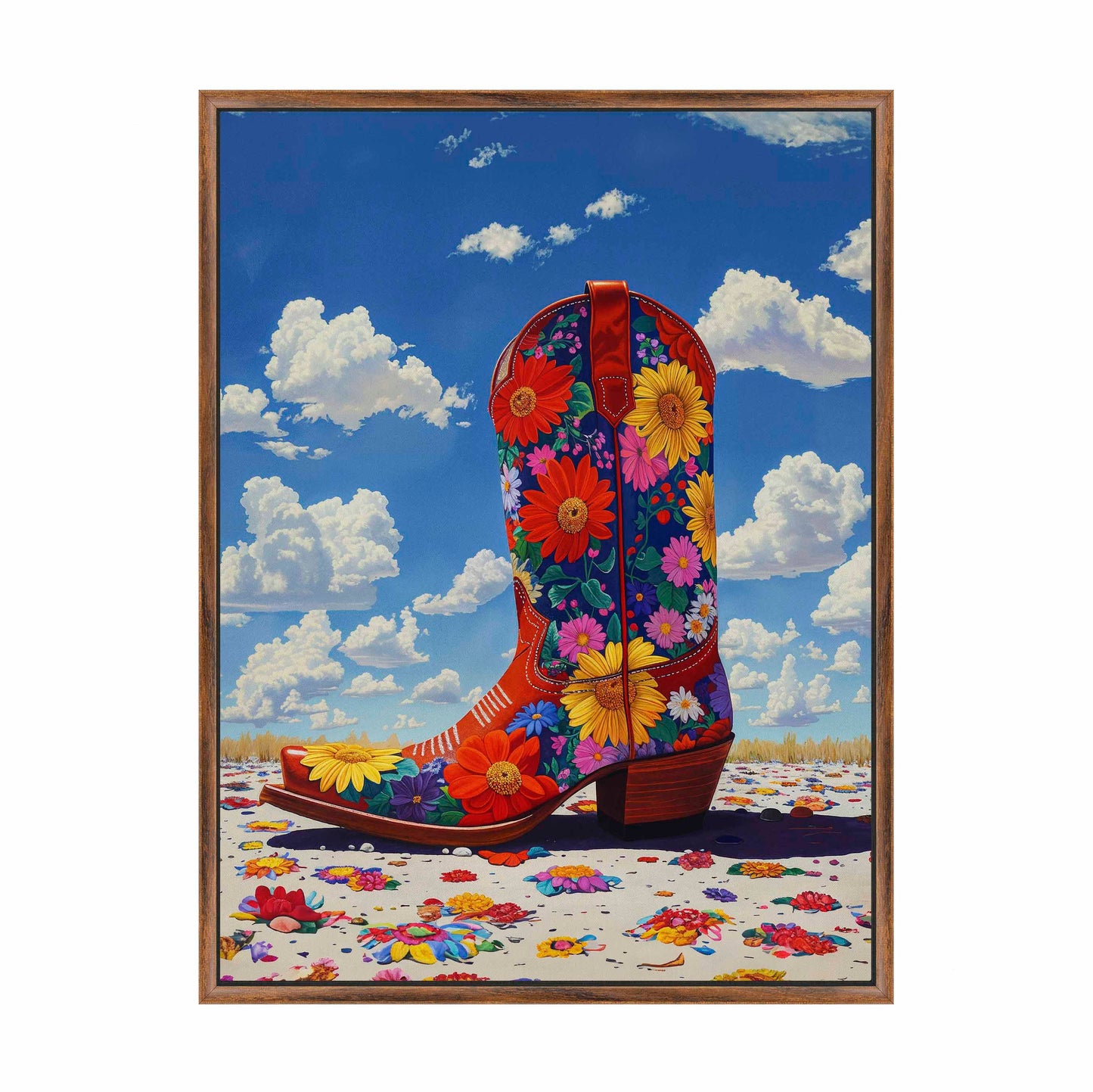 Wildflower Walk I - Gallery Wrapped Canvas