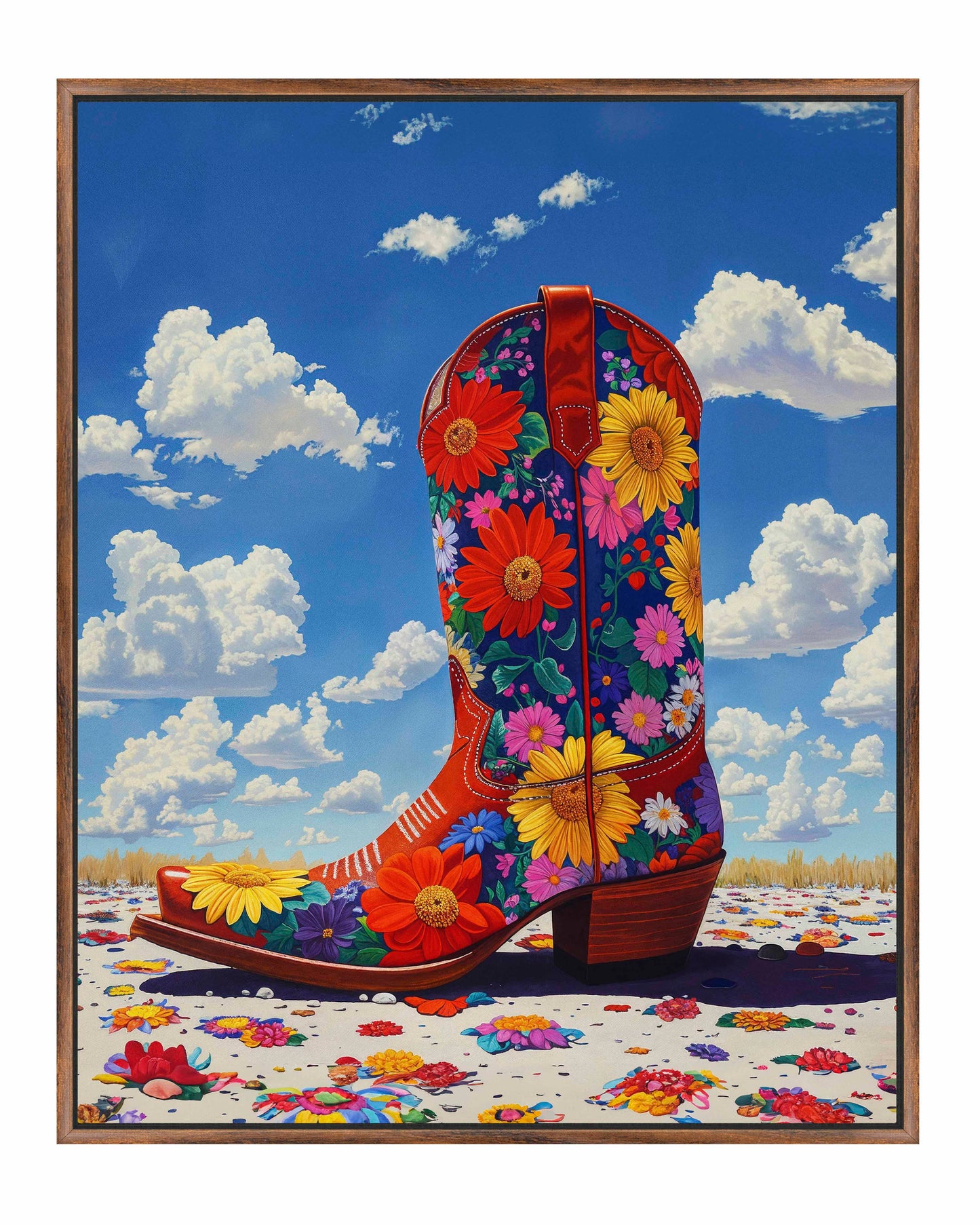 Wildflower Walk I - Gallery Wrapped Canvas