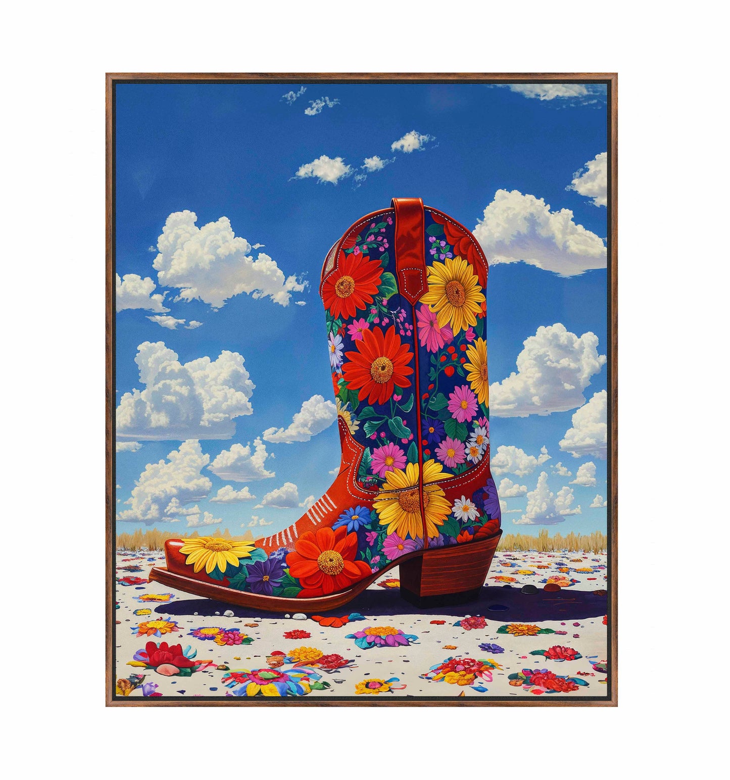 Wildflower Walk I - Gallery Wrapped Canvas