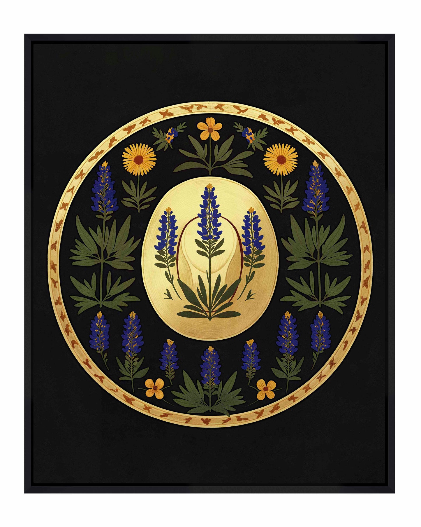 Bluebonnet Brimmer - Gallery Wrapped Canvas