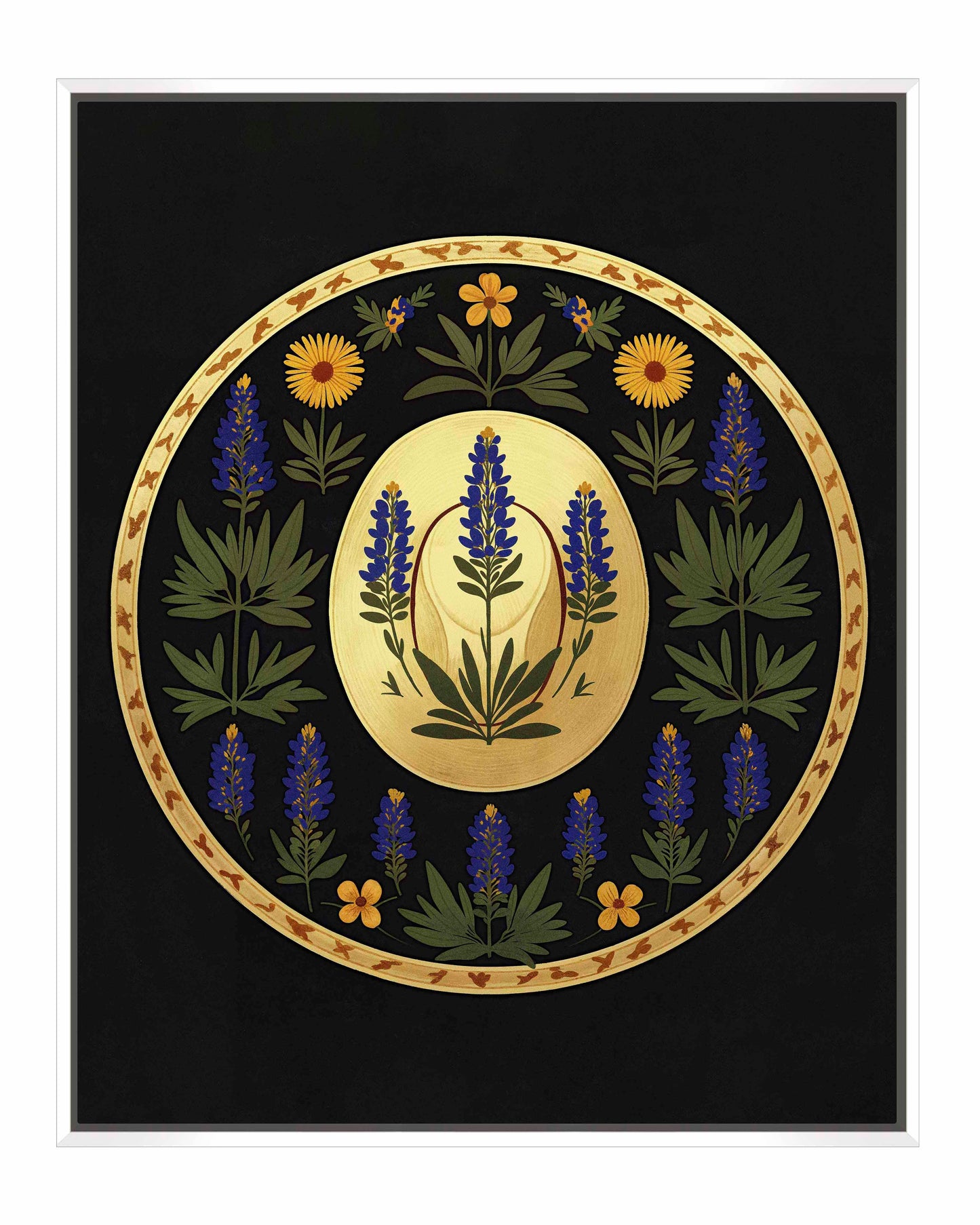 Bluebonnet Brimmer - Gallery Wrapped Canvas