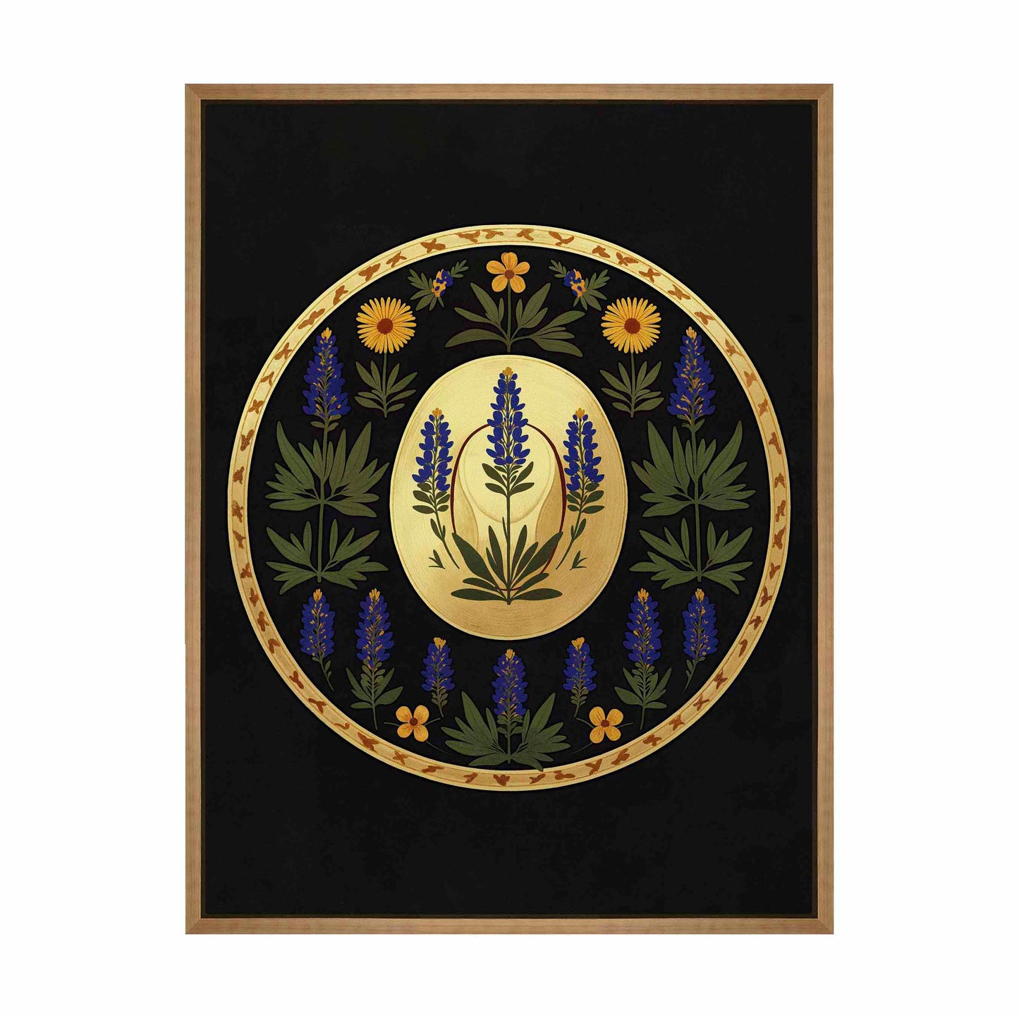 Bluebonnet Brimmer - Gallery Wrapped Canvas