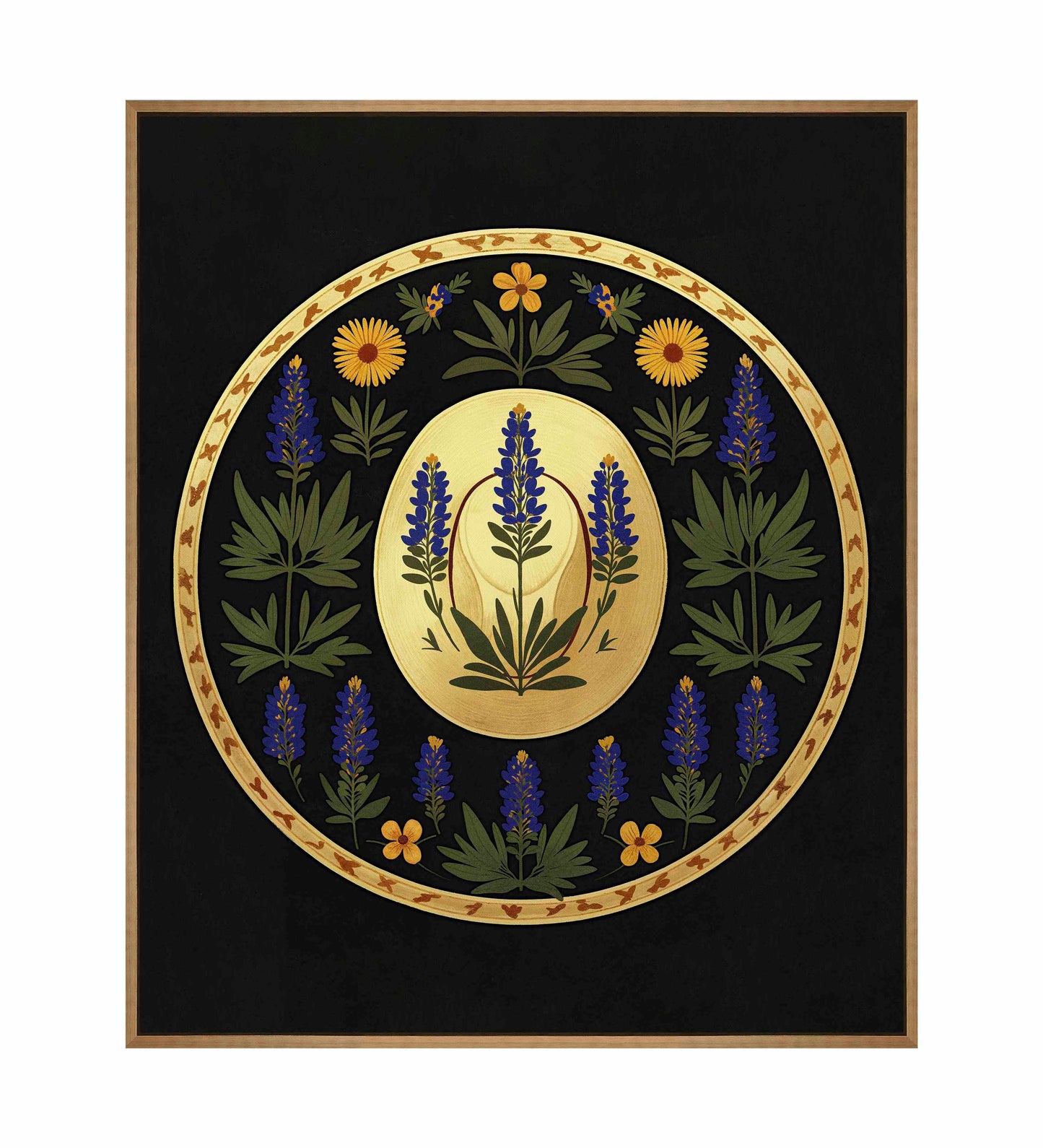 Bluebonnet Brimmer - Gallery Wrapped Canvas