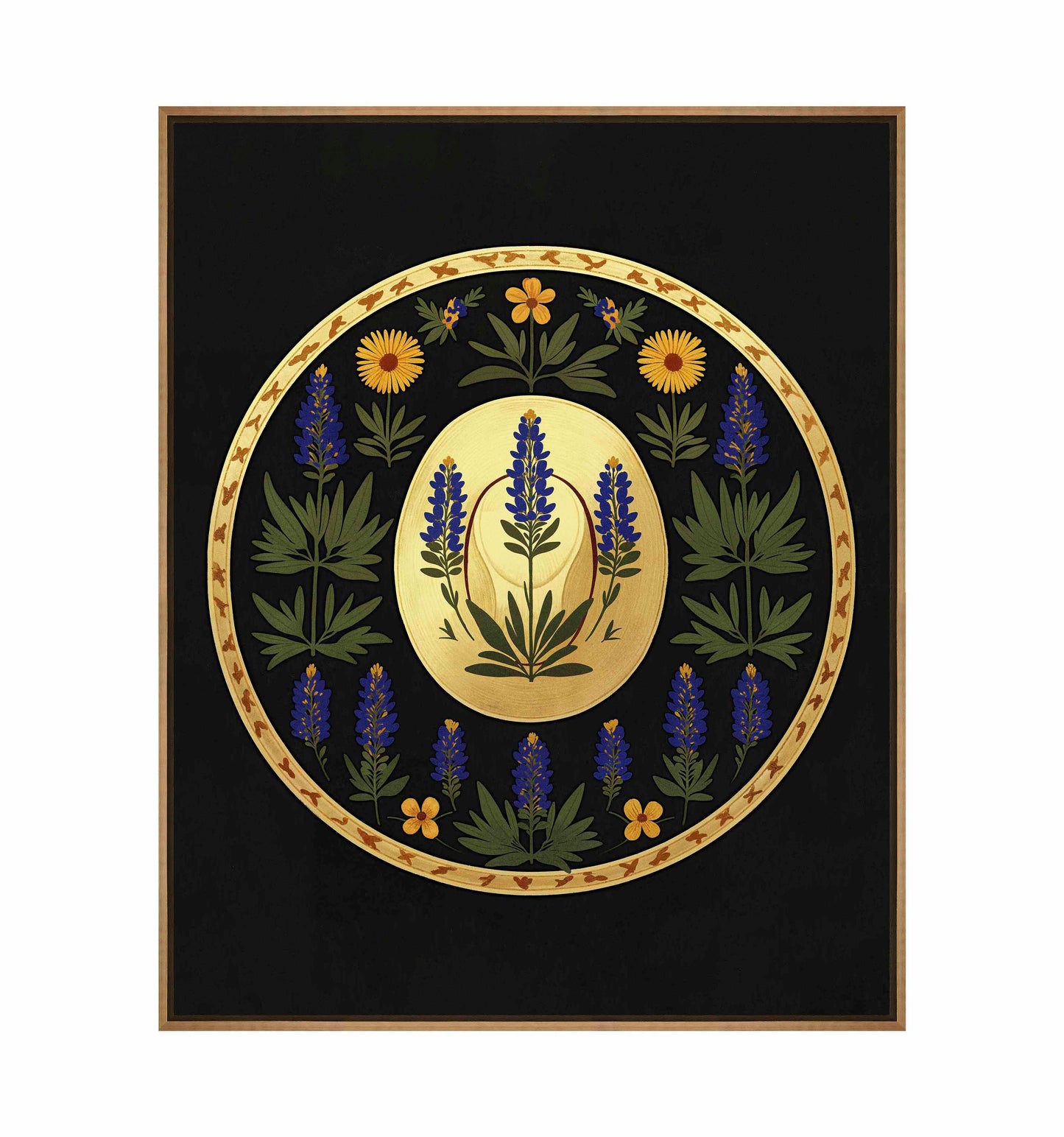 Bluebonnet Brimmer - Gallery Wrapped Canvas