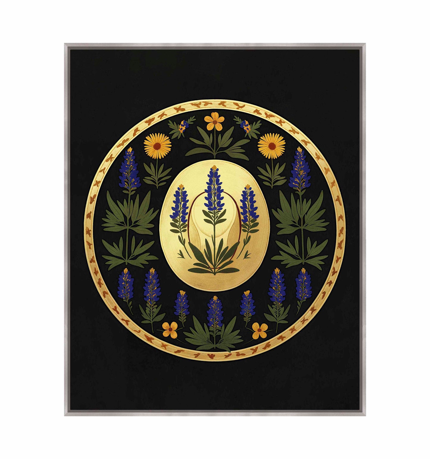 Bluebonnet Brimmer - Gallery Wrapped Canvas