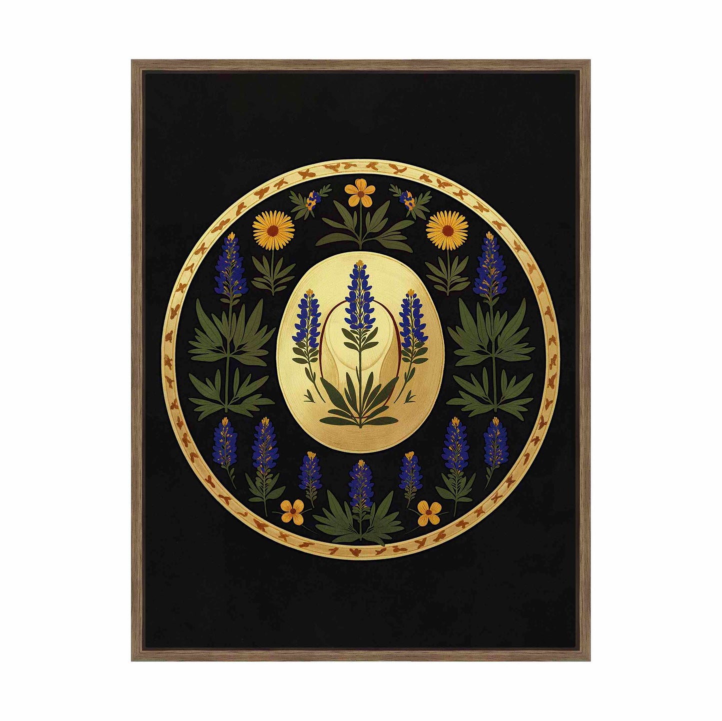 Bluebonnet Brimmer - Gallery Wrapped Canvas