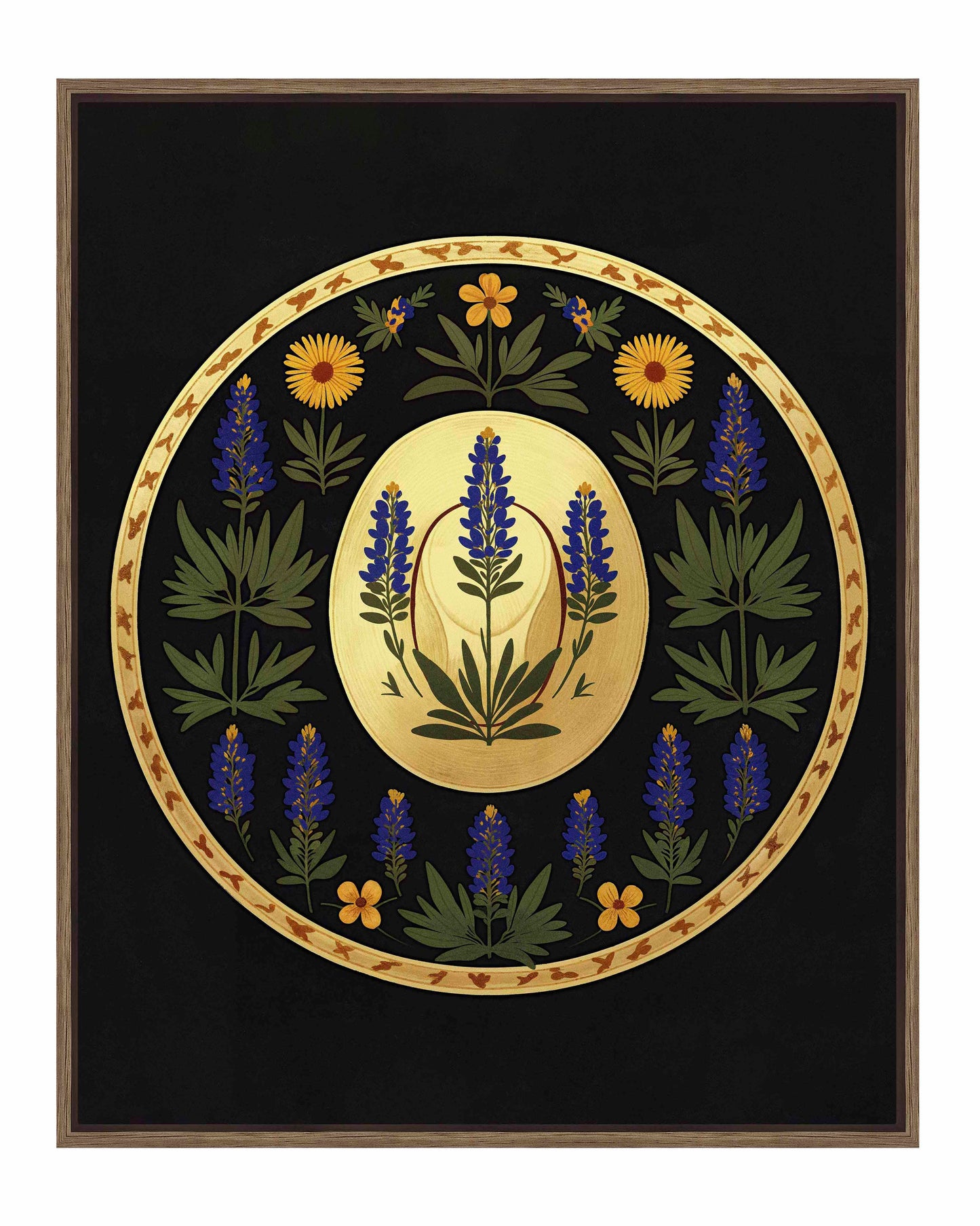 Bluebonnet Brimmer - Gallery Wrapped Canvas