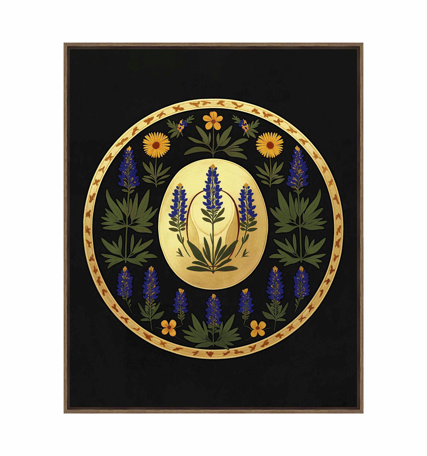 Bluebonnet Brimmer - Gallery Wrapped Canvas