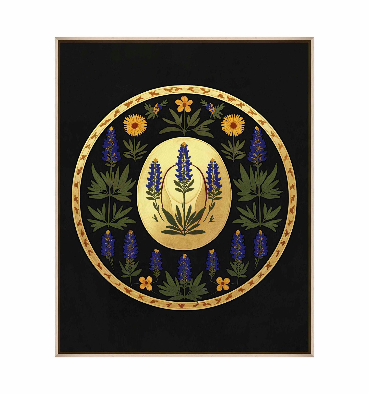 Bluebonnet Brimmer - Gallery Wrapped Canvas