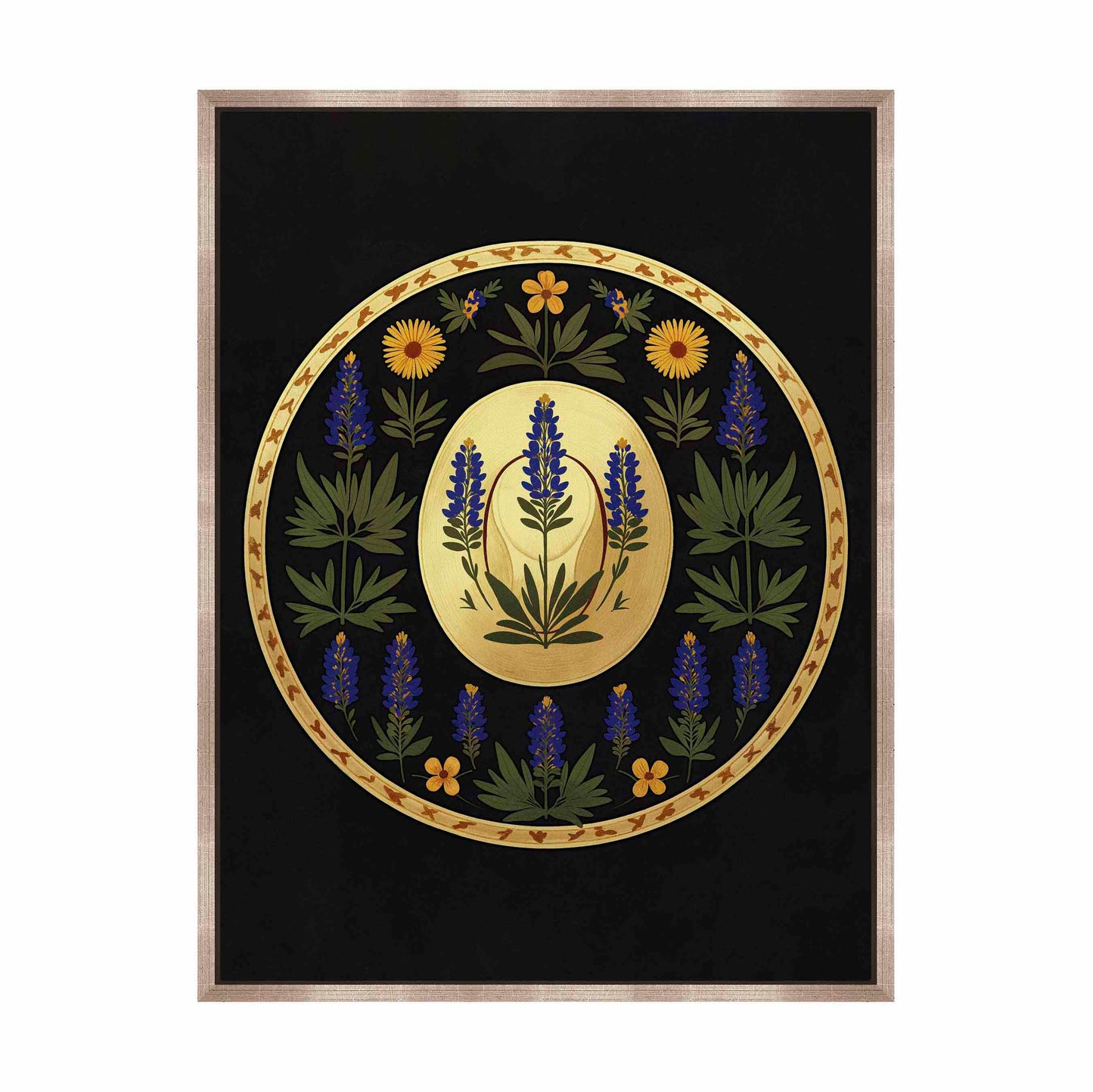 Bluebonnet Brimmer - Gallery Wrapped Canvas