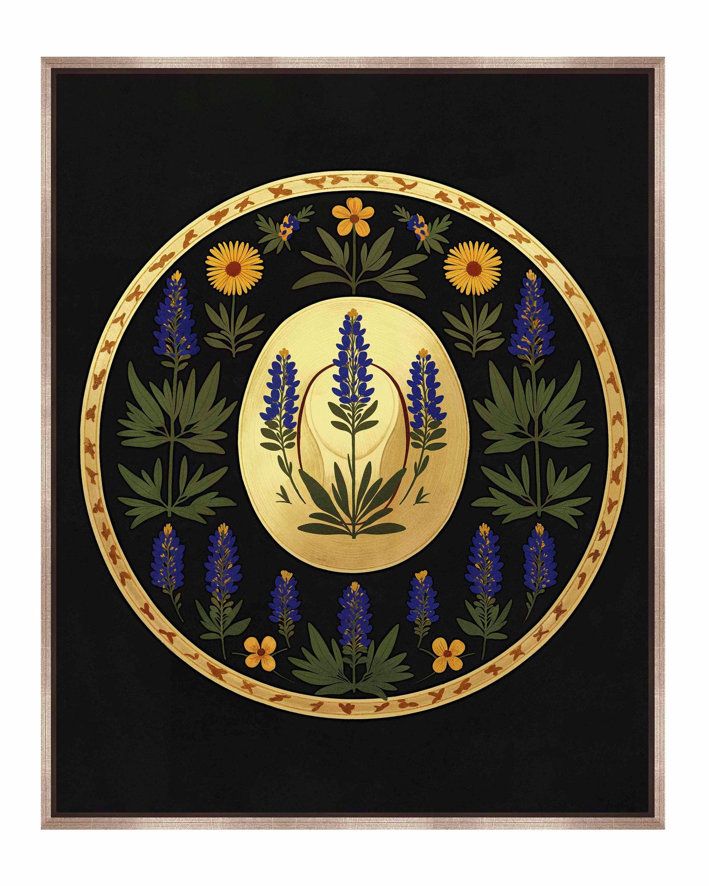 Bluebonnet Brimmer - Gallery Wrapped Canvas