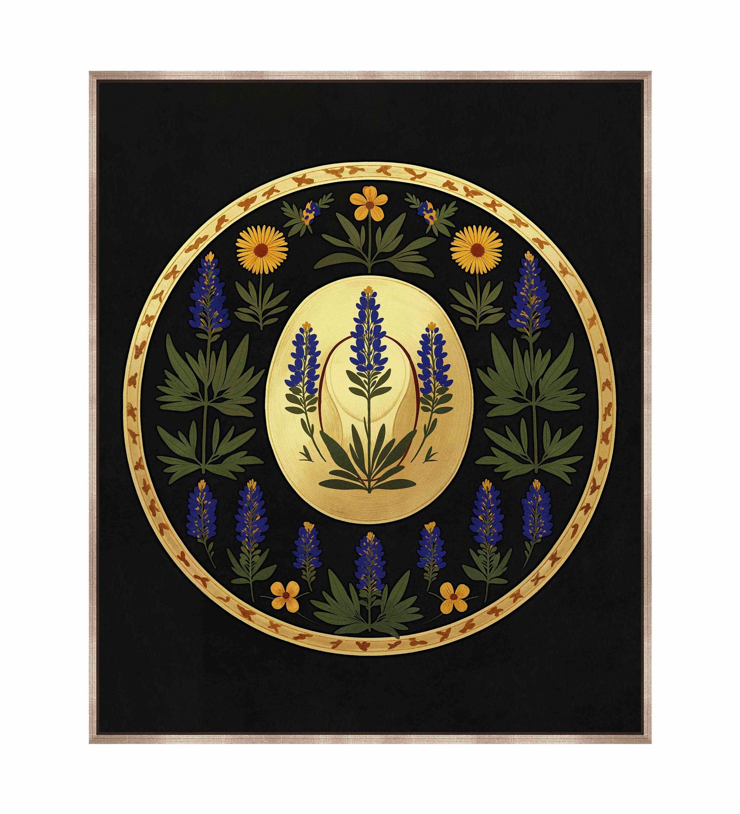 Bluebonnet Brimmer - Gallery Wrapped Canvas