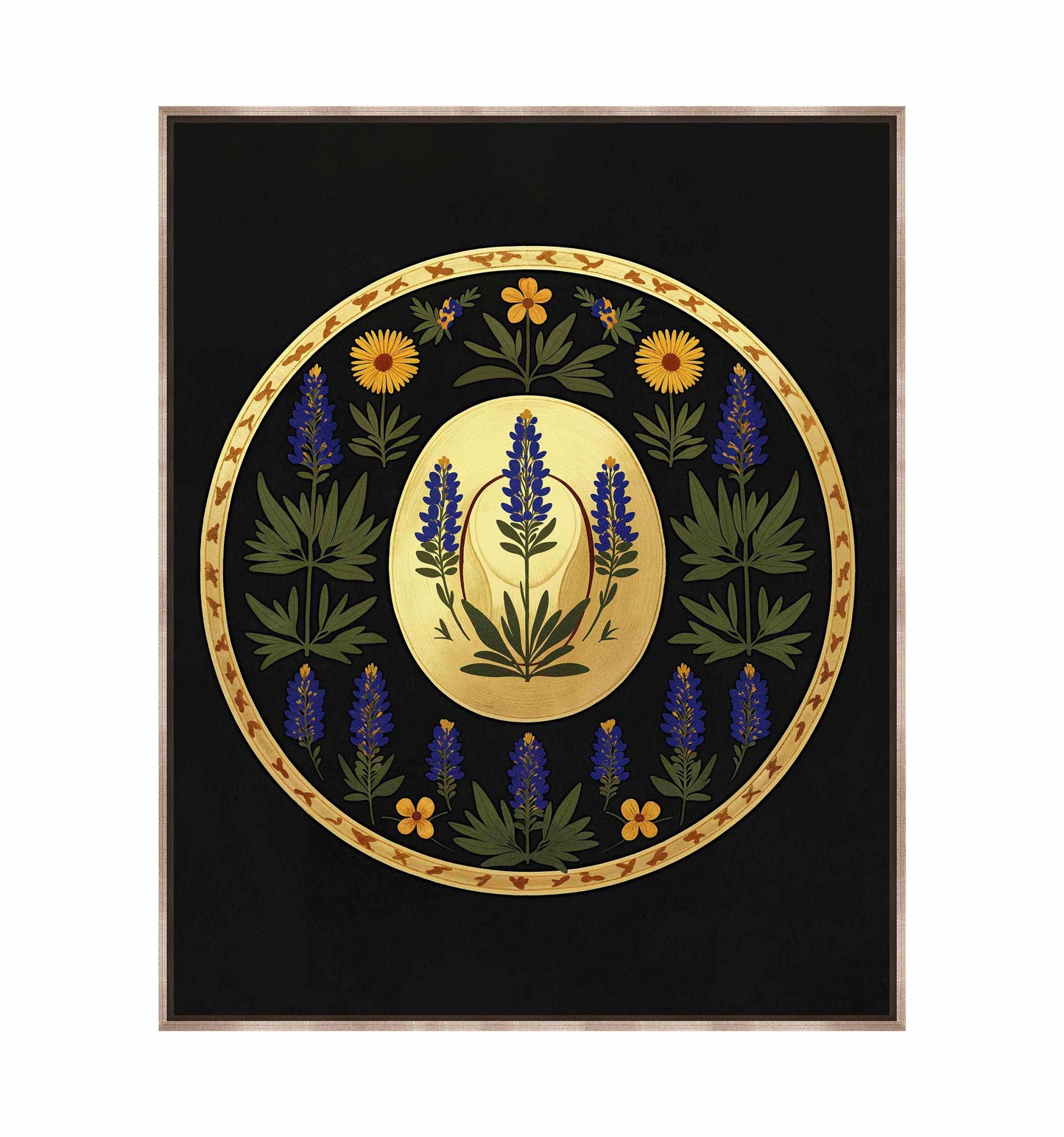 Bluebonnet Brimmer - Gallery Wrapped Canvas