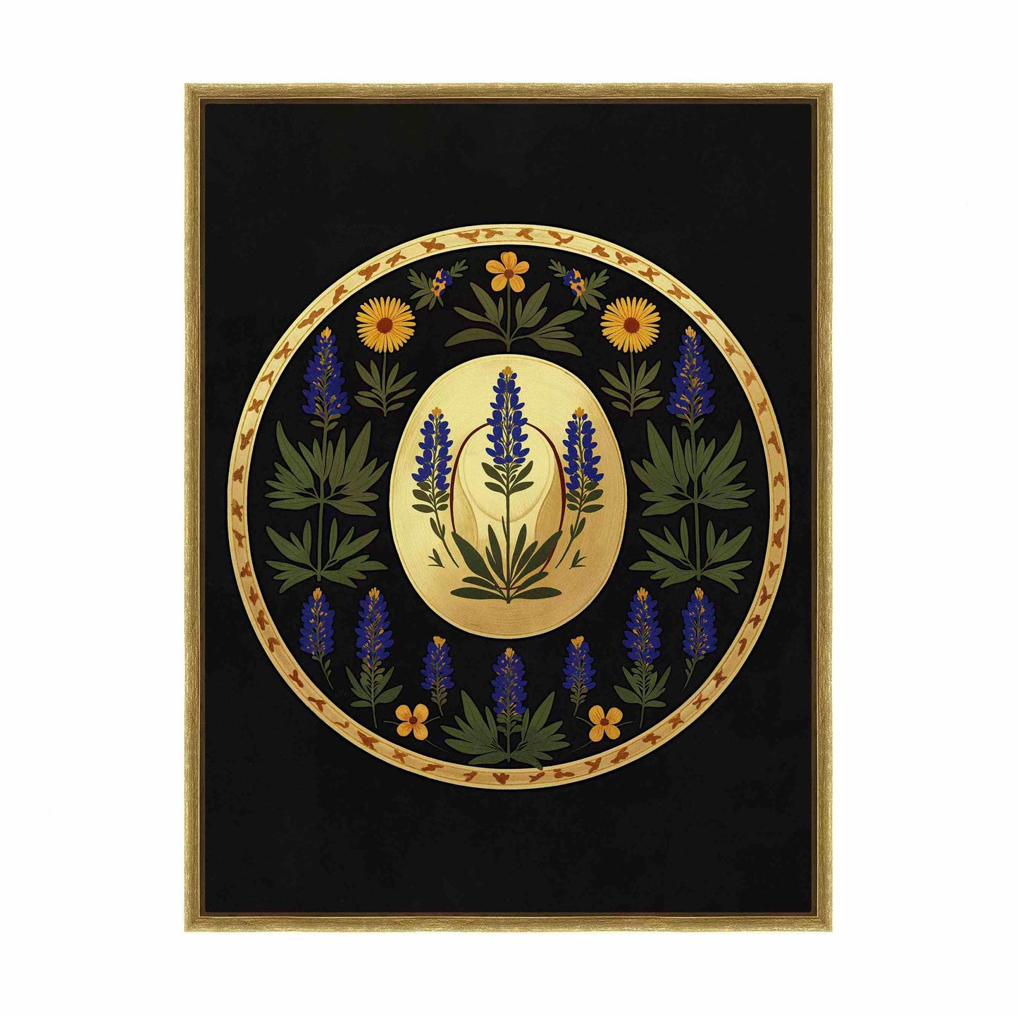 Bluebonnet Brimmer - Gallery Wrapped Canvas