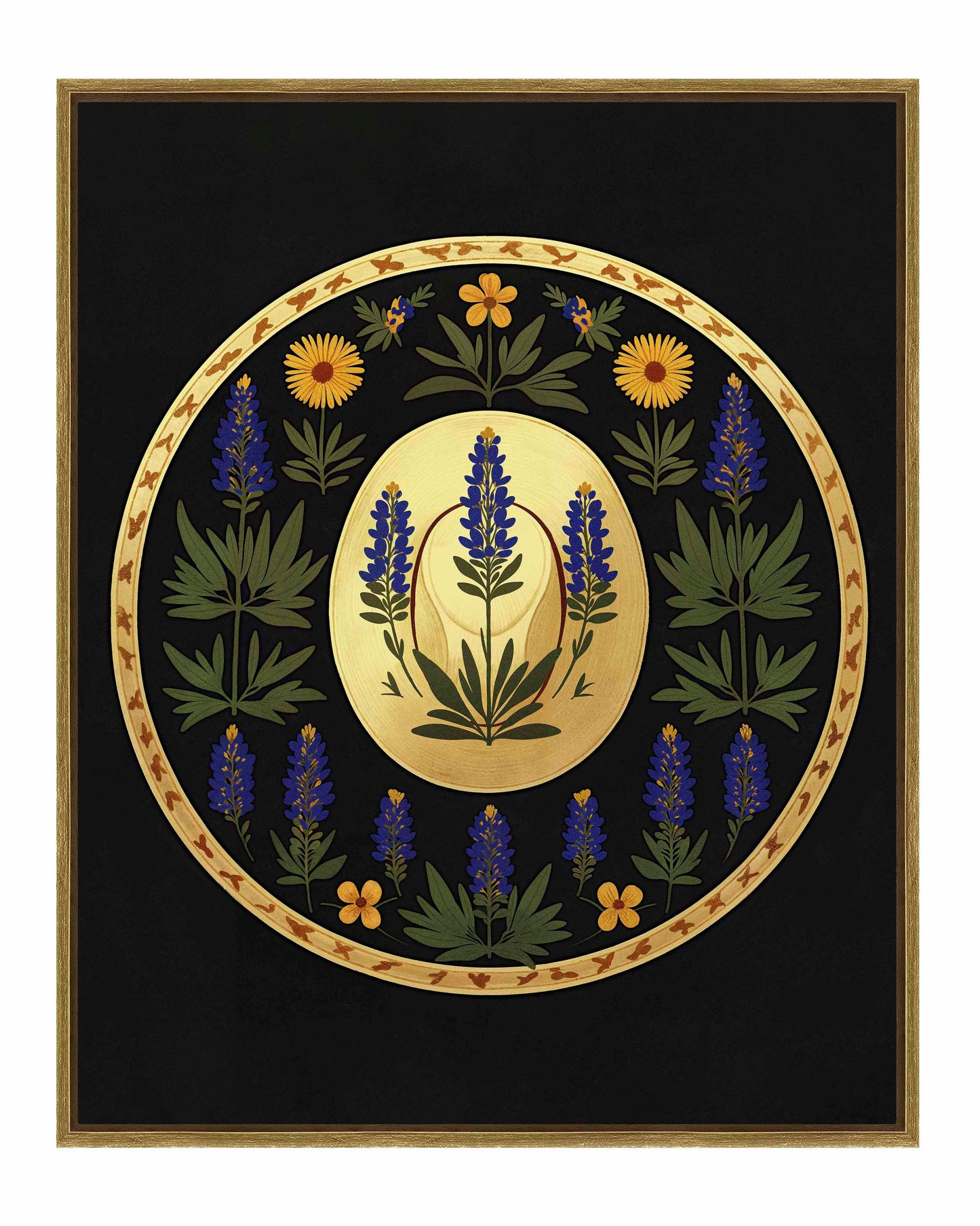 Bluebonnet Brimmer - Gallery Wrapped Canvas