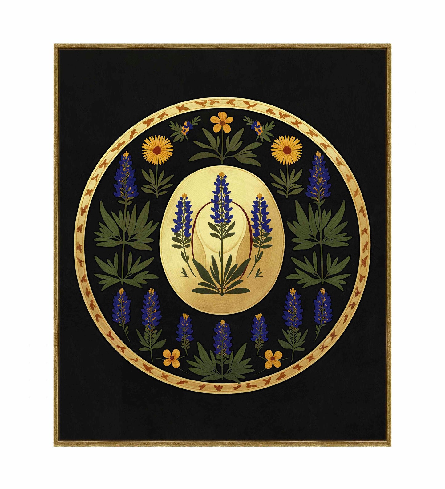 Bluebonnet Brimmer - Gallery Wrapped Canvas