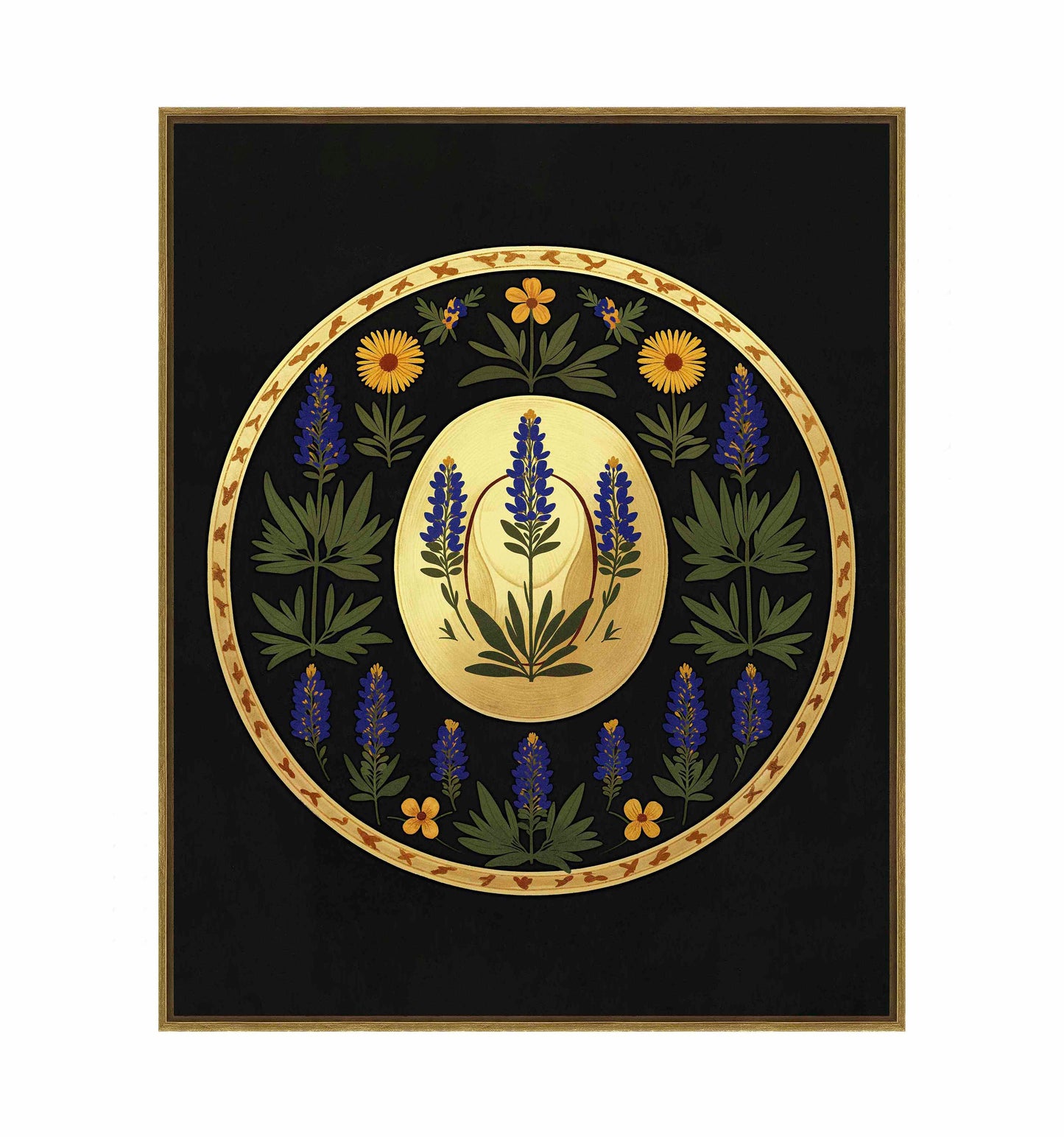 Bluebonnet Brimmer - Gallery Wrapped Canvas