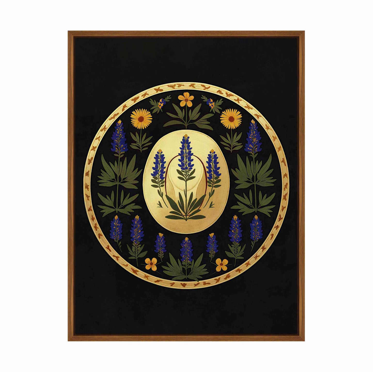 Bluebonnet Brimmer - Gallery Wrapped Canvas