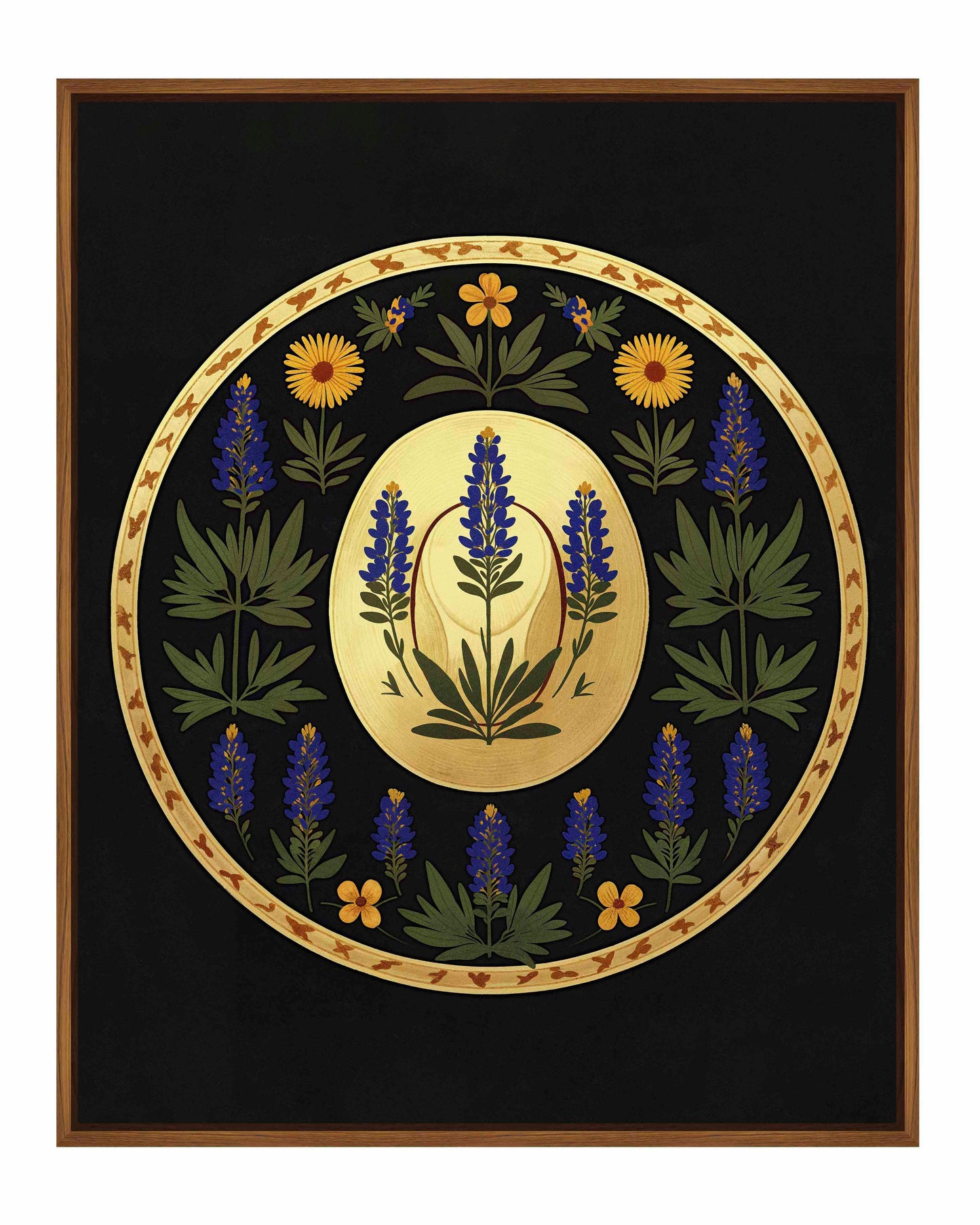 Bluebonnet Brimmer - Gallery Wrapped Canvas