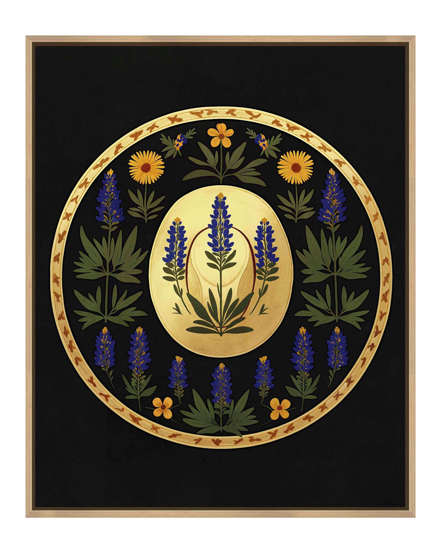 Bluebonnet Brimmer - Gallery Wrapped Canvas