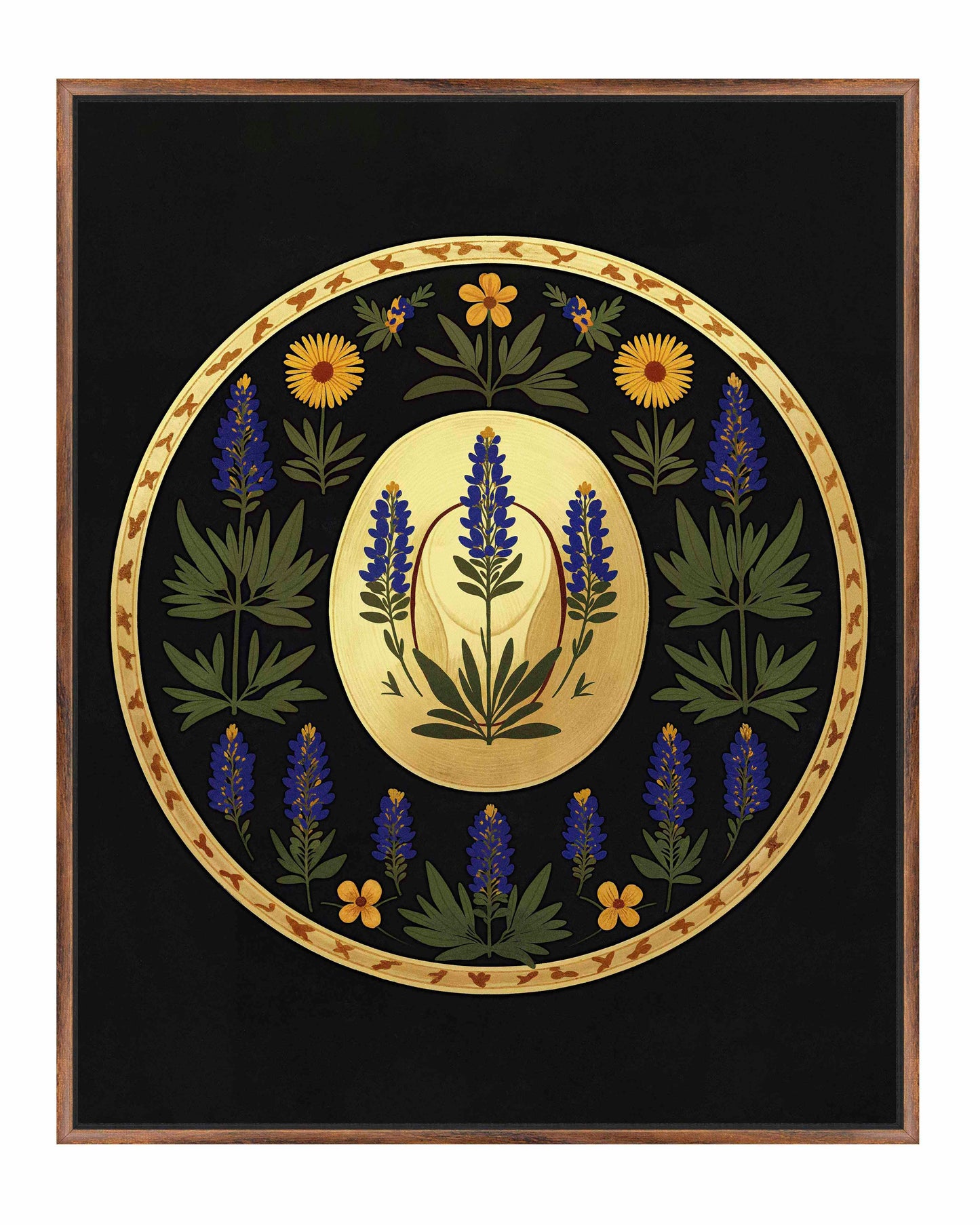 Bluebonnet Brimmer - Gallery Wrapped Canvas