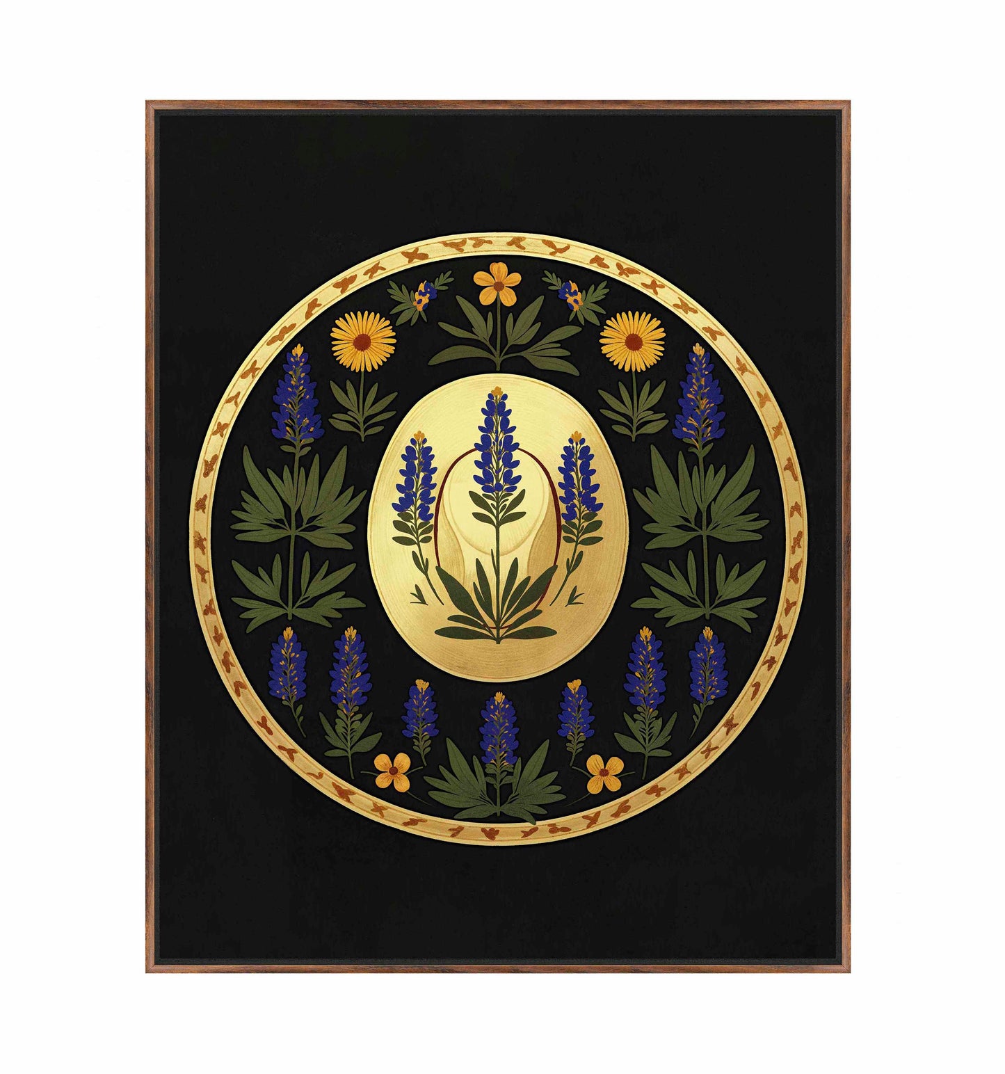 Bluebonnet Brimmer - Gallery Wrapped Canvas