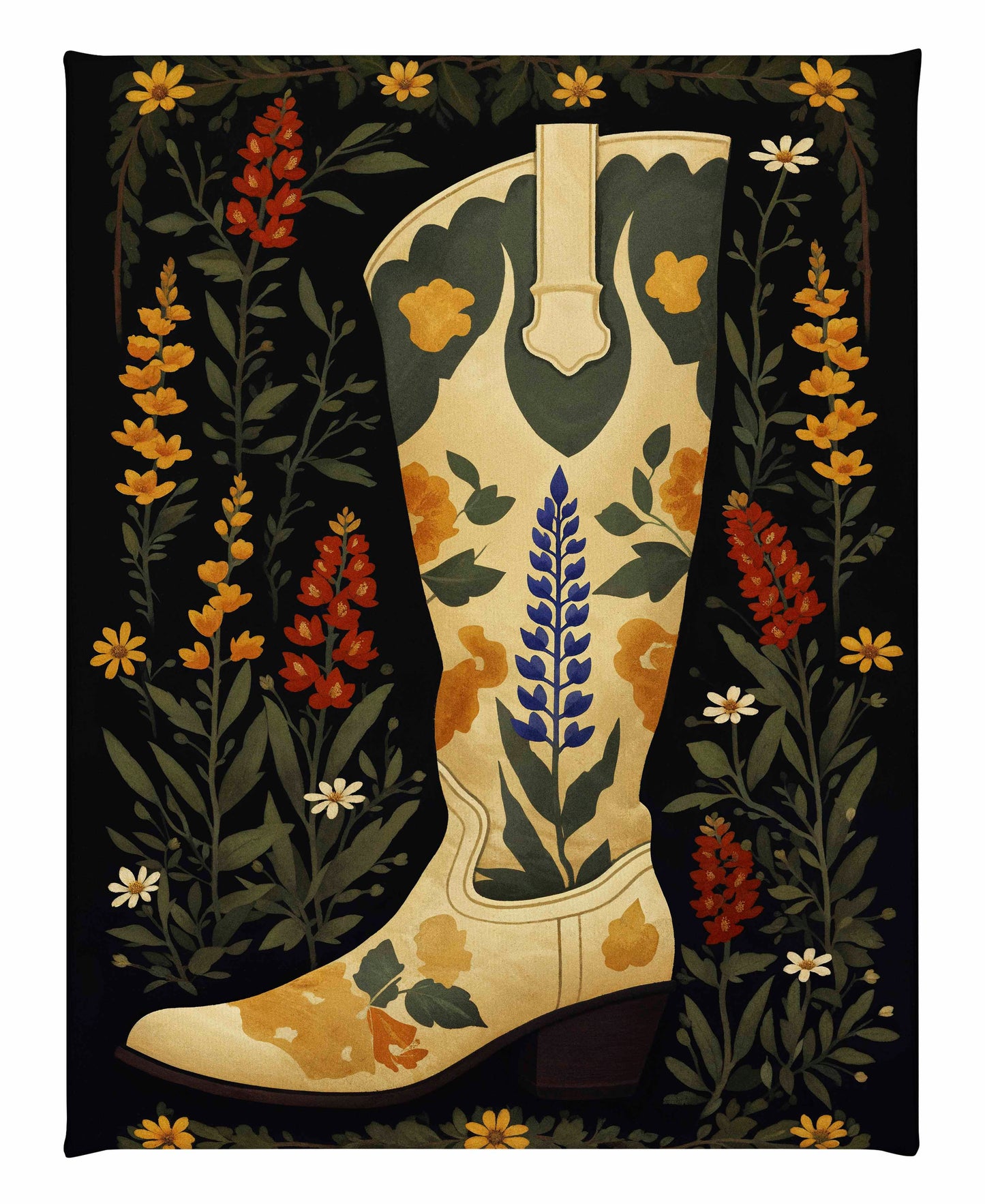 Texas Two-step - Gallery Wrapped Canvas