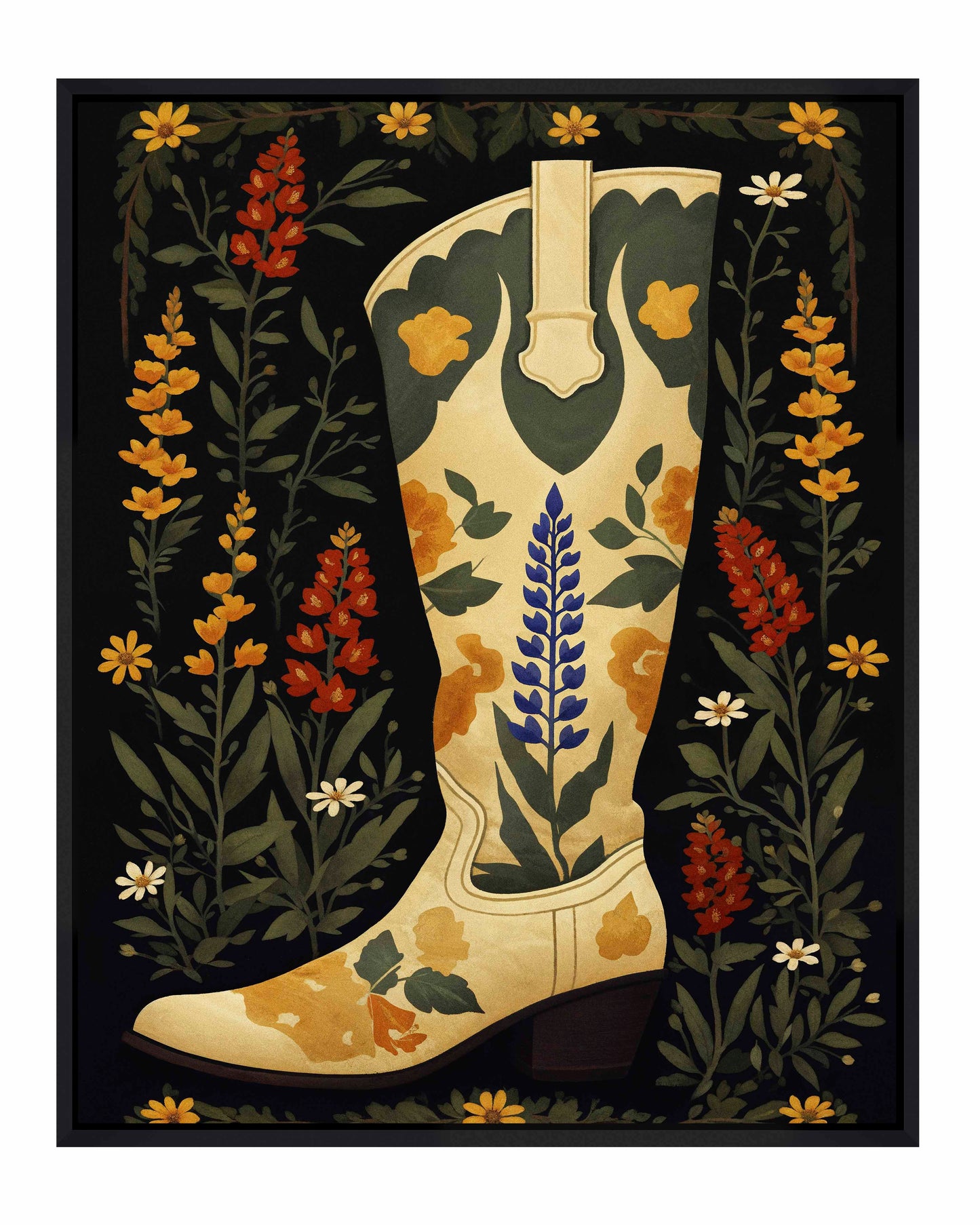 Texas Two-step - Gallery Wrapped Canvas