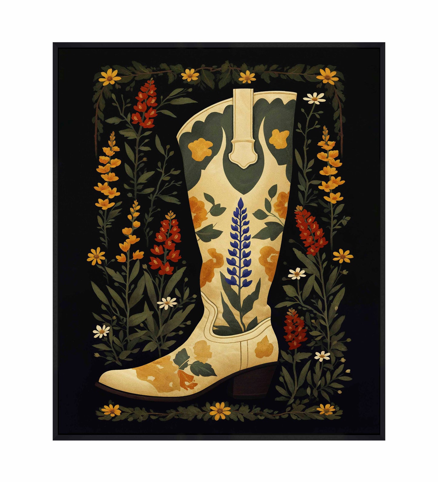 Texas Two-step - Gallery Wrapped Canvas