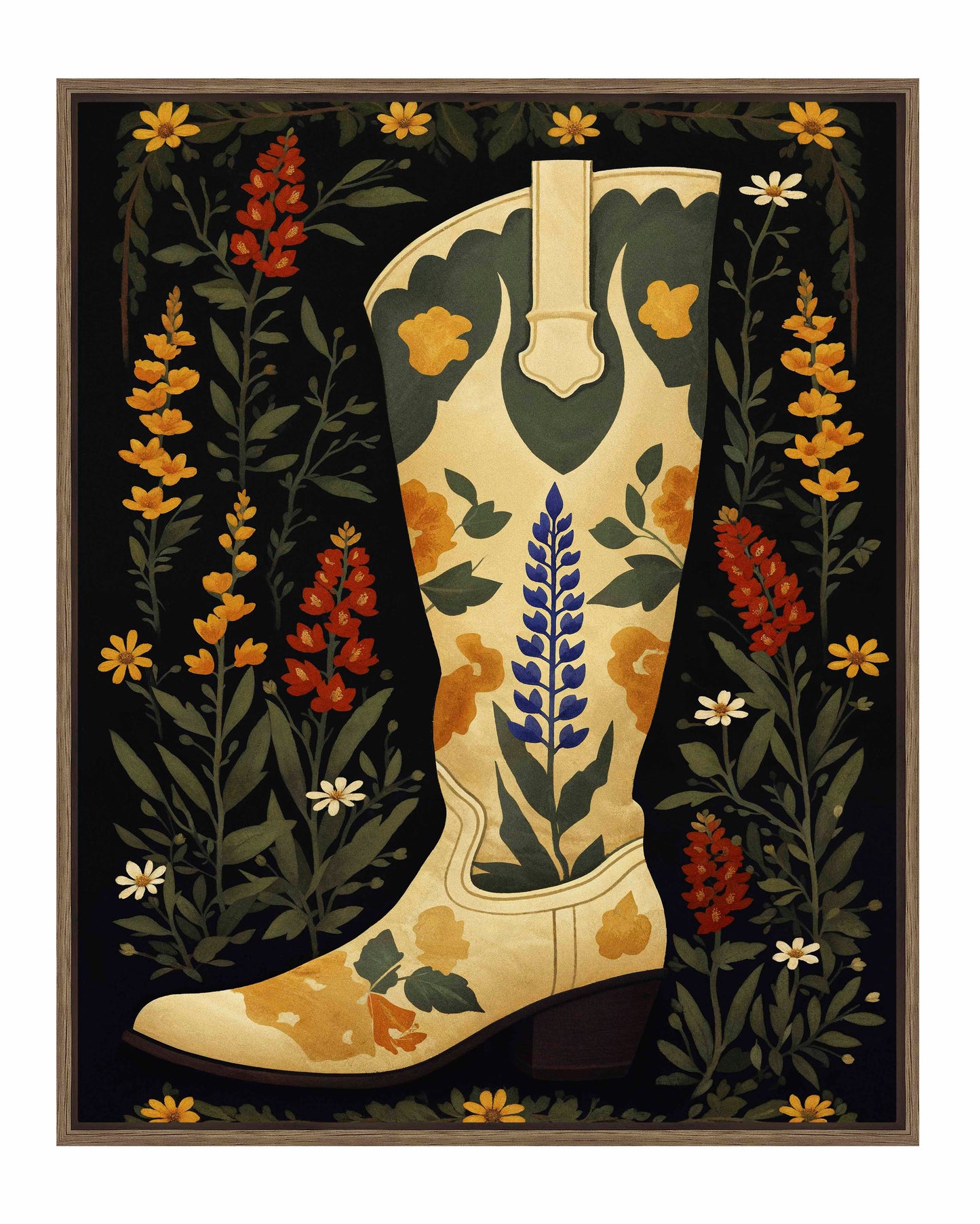 Texas Two-step - Gallery Wrapped Canvas