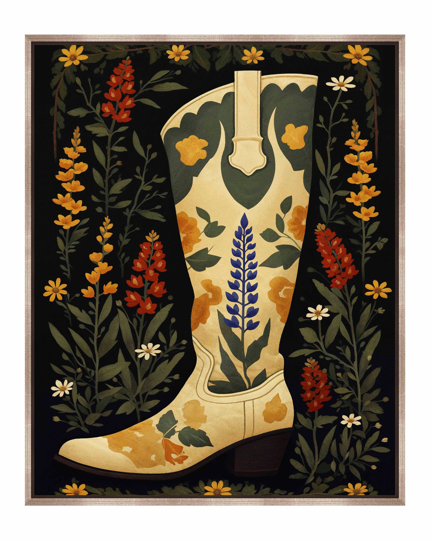 Texas Two-step - Gallery Wrapped Canvas