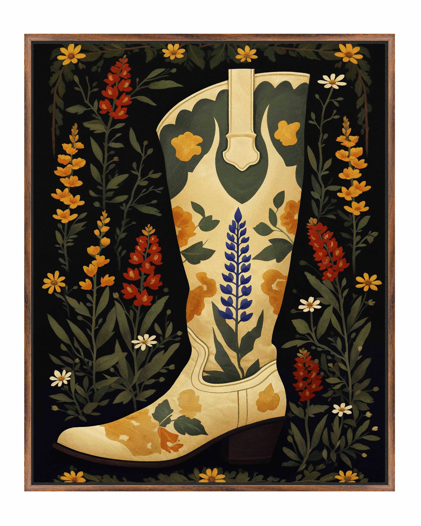 Texas Two-step - Gallery Wrapped Canvas