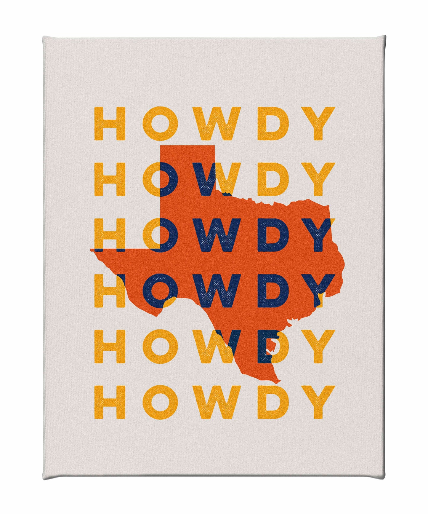 Texas Howdy B - Gallery Wrapped Canvas