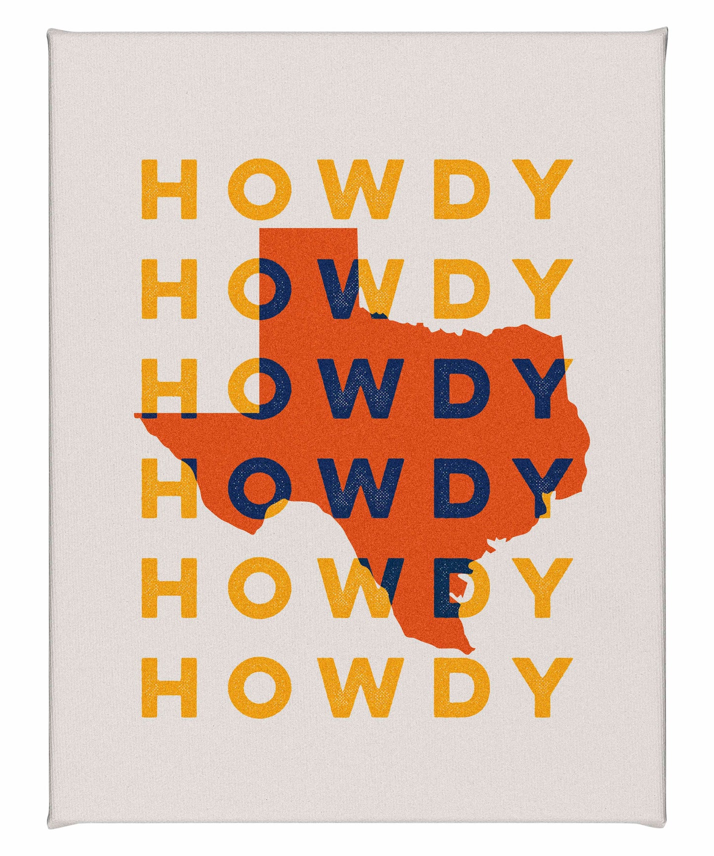 Texas Howdy B - Gallery Wrapped Canvas