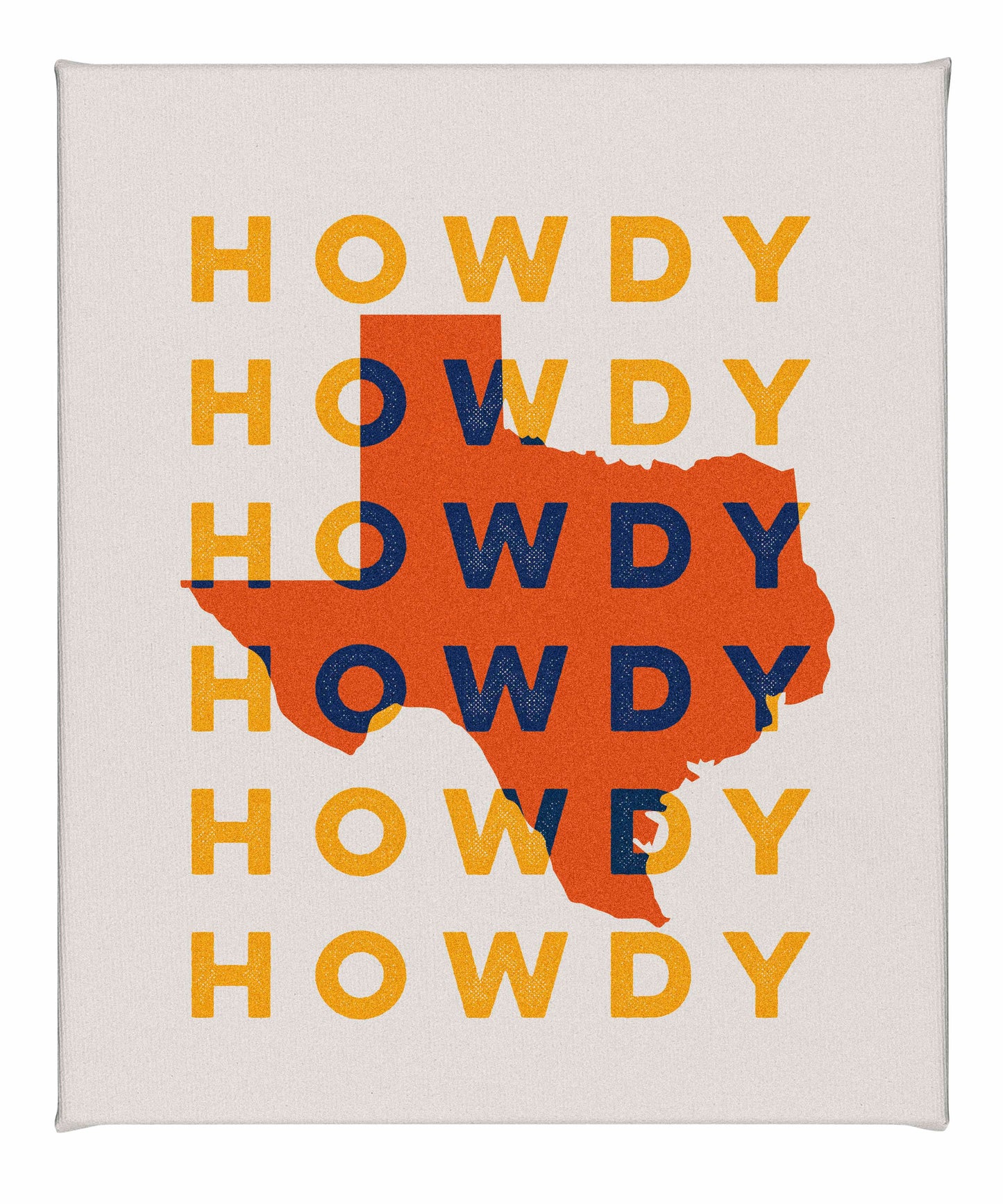 Texas Howdy B - Gallery Wrapped Canvas